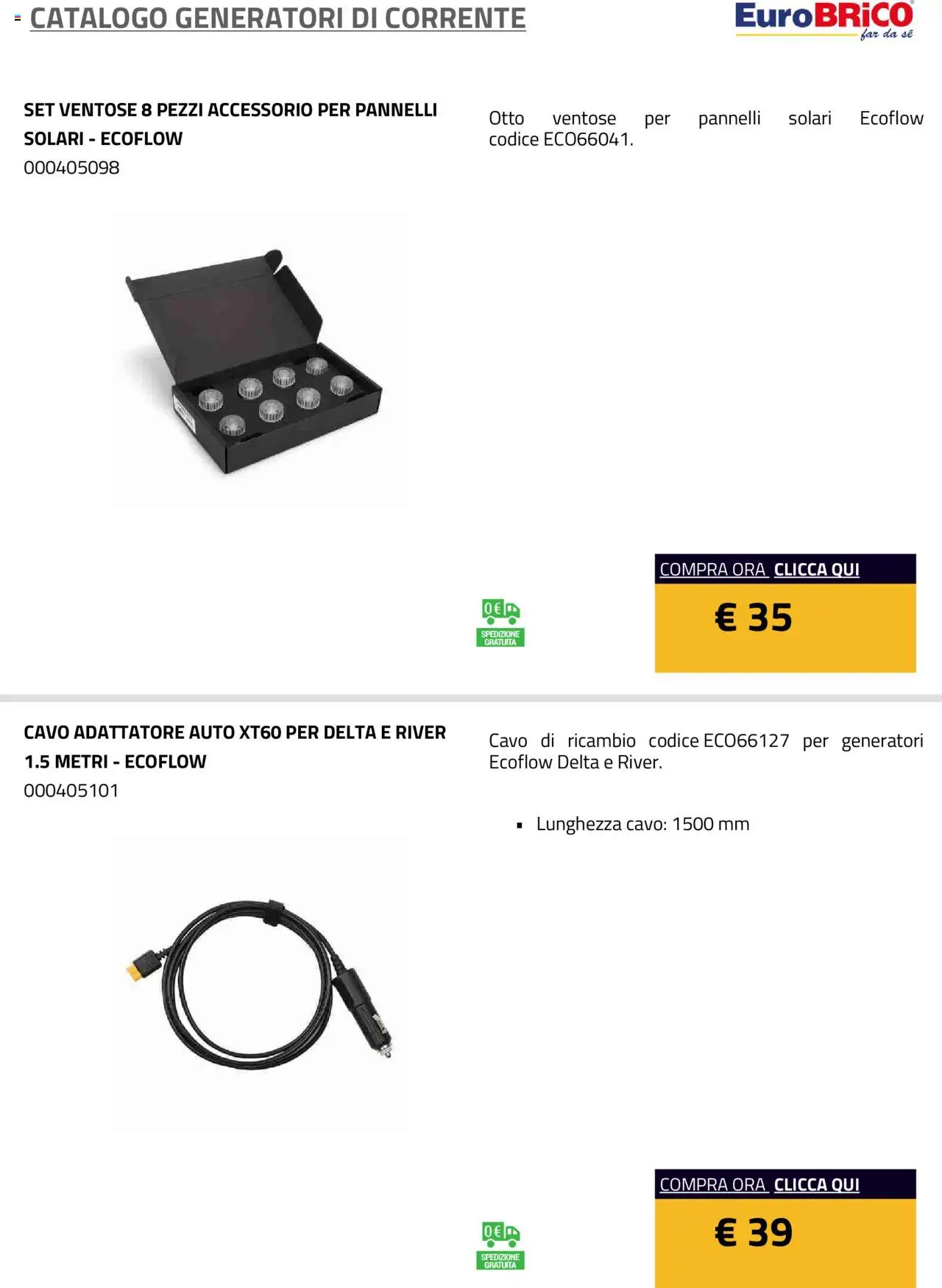 Volantino Eurobrico del 23.07.2025 | Pagina: 10 | Prodotti: Cavo, Adattatore
