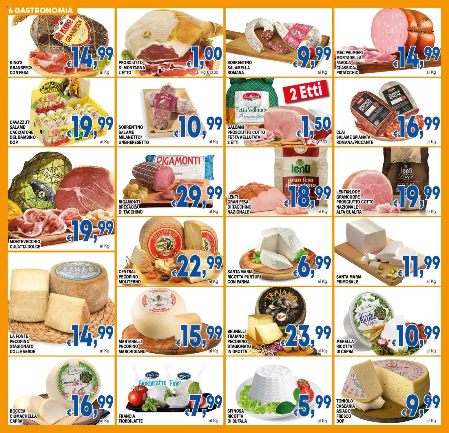 Volantino DEM del 10/07/2026 | Pagina: 6 | Prodotti: Bresaola, Tacchino, Mortadella, Pecorino