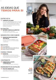 Pré-visualização HAMBÚRGUERES de peru e brócolos com massa tricolor, Hamburgers of turkey and broccoli with tricolor pasta válido de 19.05.2026 | Página: 4 | Produtos: Brócolos, Peru, Camarão, Mirtilos