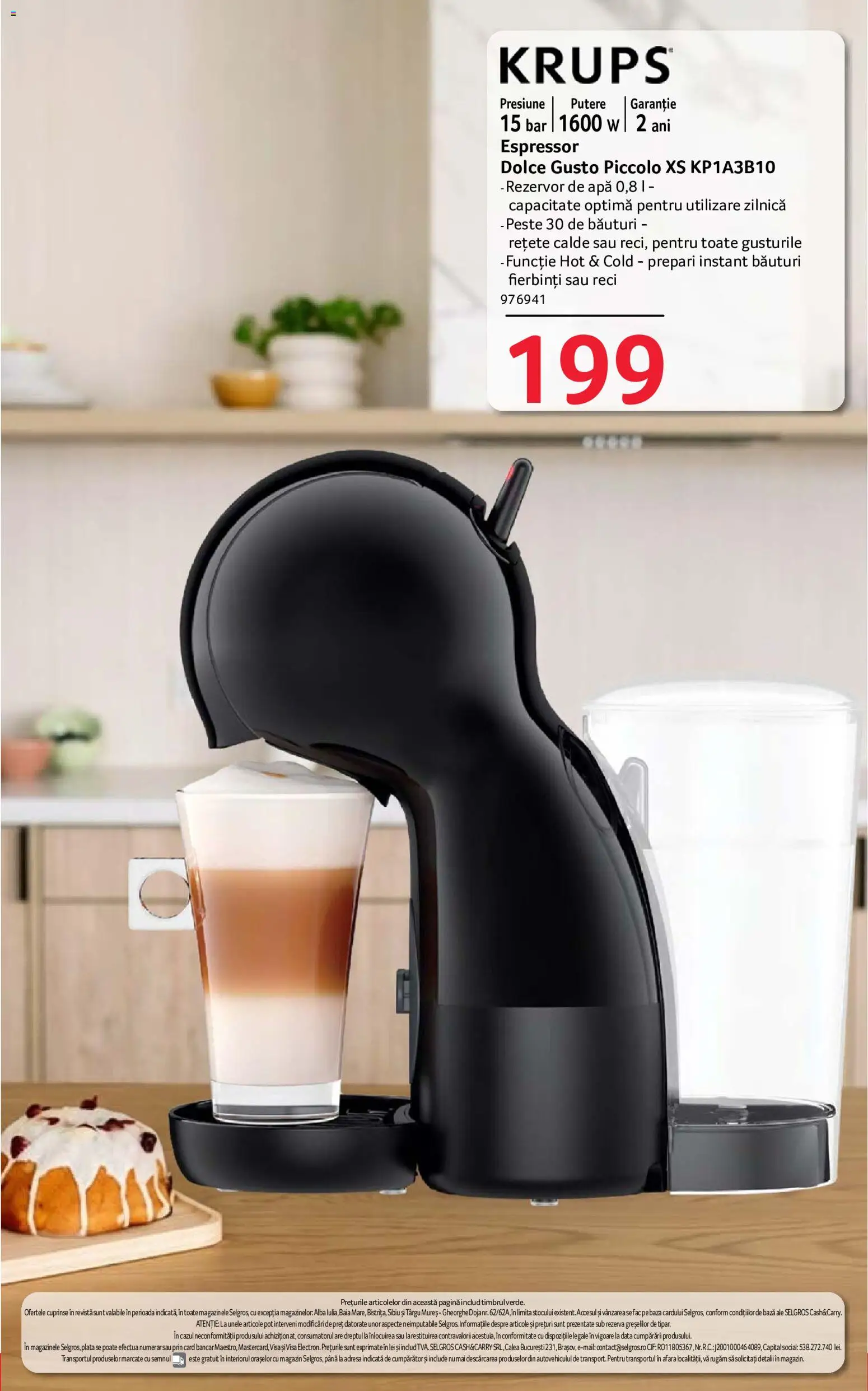 Noul catalog Selgros – valabil de la 04.09.2026 | Pagină: 21 | Produse: Espressor, Alba, Pește, Apă