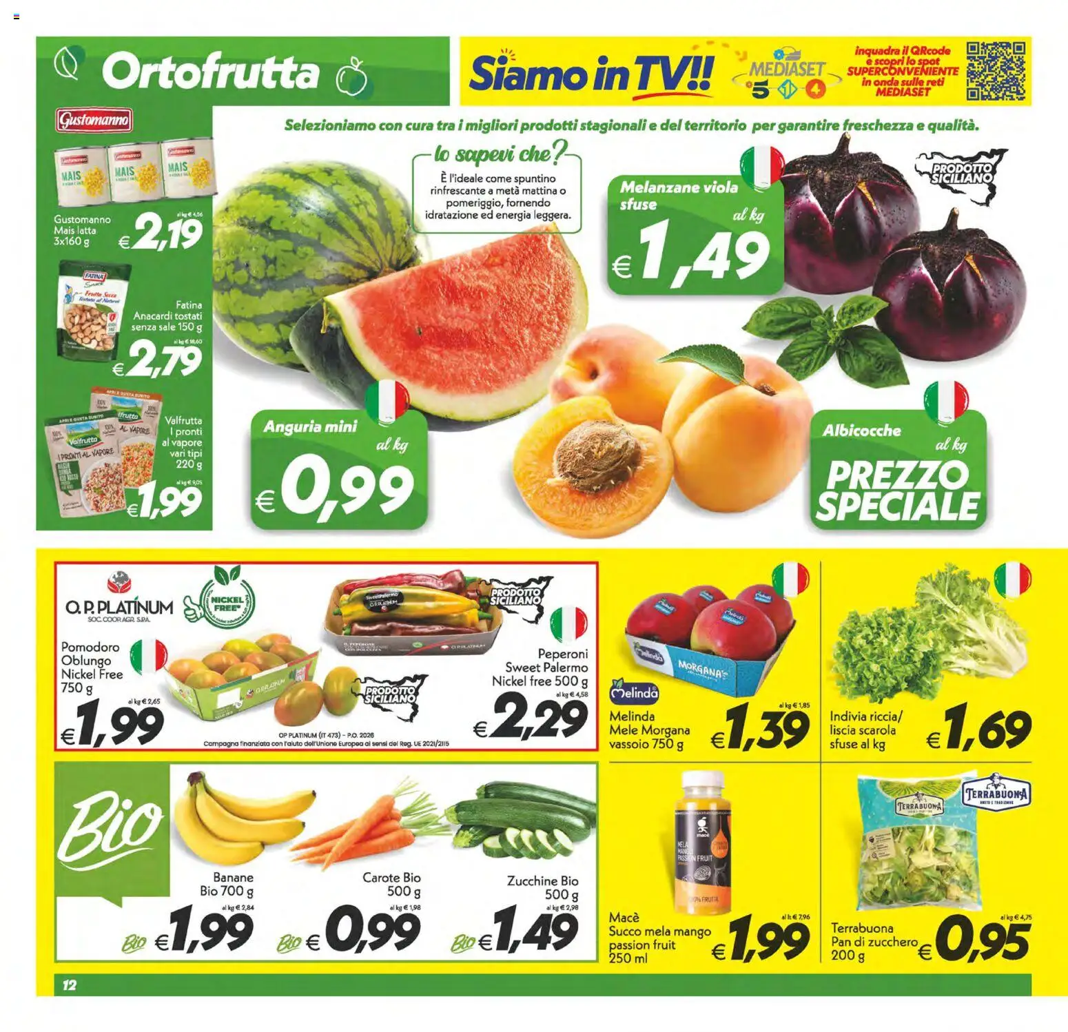 Volantino SuperConveniente del 29.05.2026 | Pagina: 12 | Prodotti: Sale, Mango, TV, Indivia