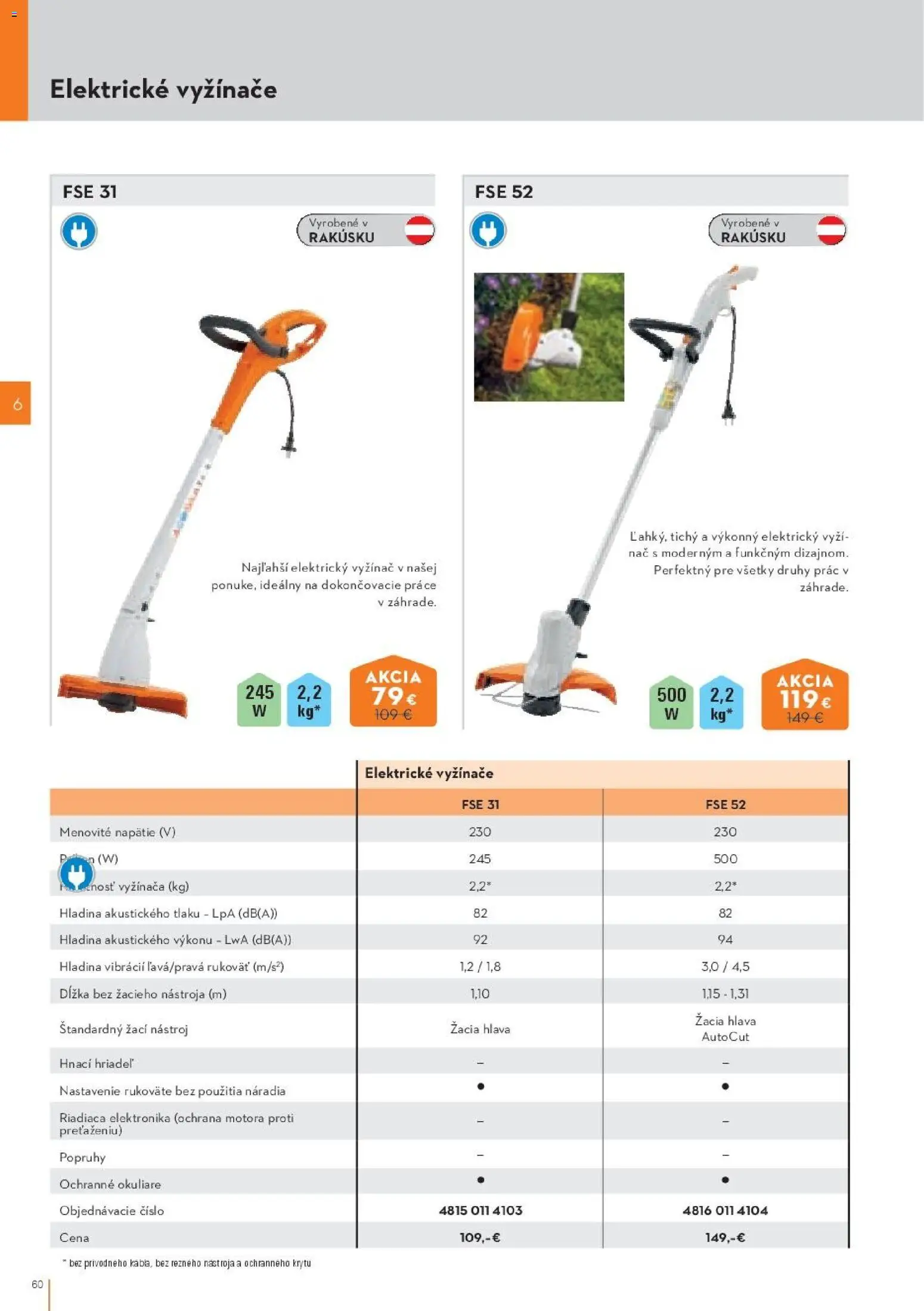 Nové STIHL akcie – leták je platný od 19.08.2026 | Strana: 60 | Produkty: Vyžínače, Okuliare
