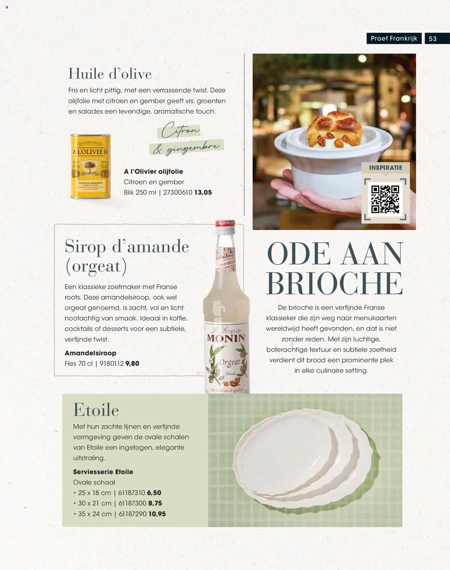 {H1} | Pagina: 53 | Producten: Brood, Schaal, Monin, Gember