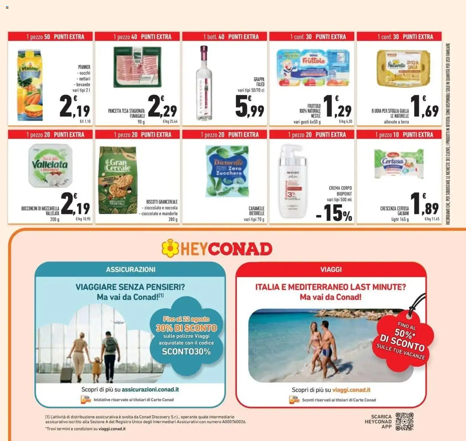 Volantino Conad del 14/07/2026 | Pagina: 39 | Prodotti: Crema, Yogurt, Cioccolato, Mozzarella