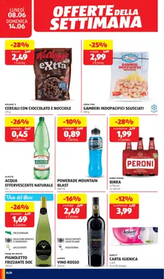 Anteprima del volantino CEREALI CON CIOCCOLATO E NOCCIOLE, Granola with chocolate and hazelnuts, 375g. valido a partire dal 08.06.2026 | Pagina: 20