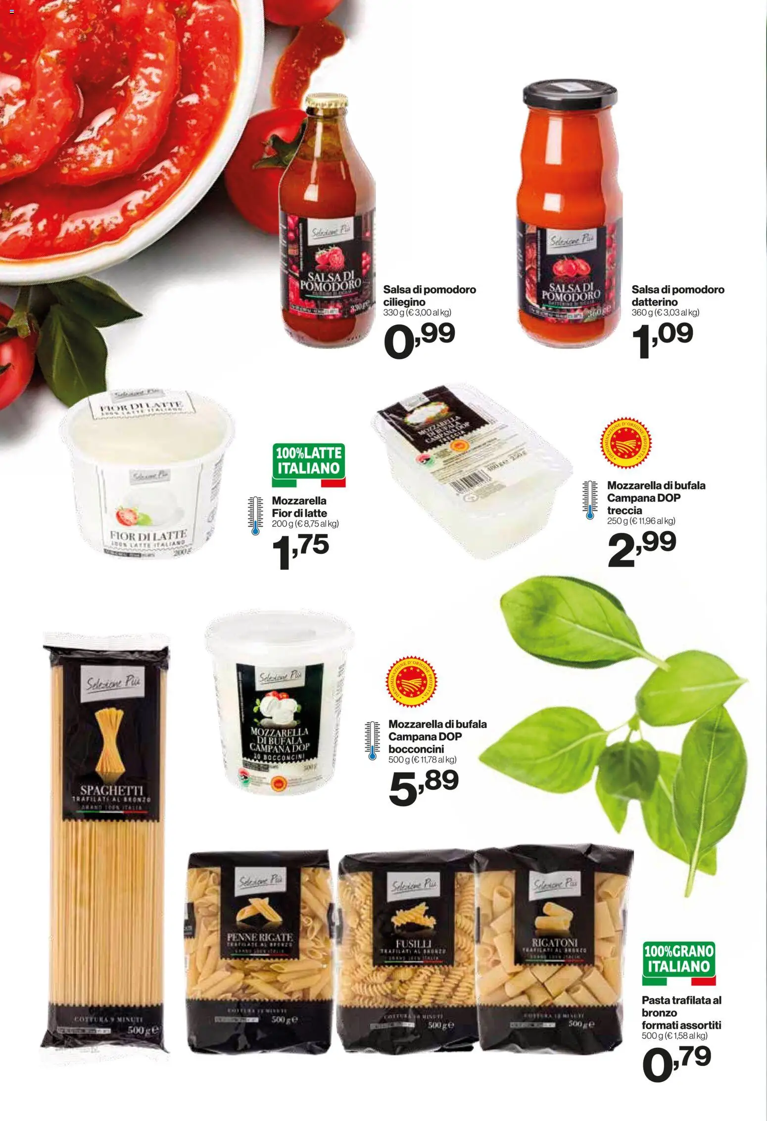 Volantino IN's del 20.05.2026 | Pagina: 6 | Prodotti: Salsa, Mozzarella, Latte, Pasta