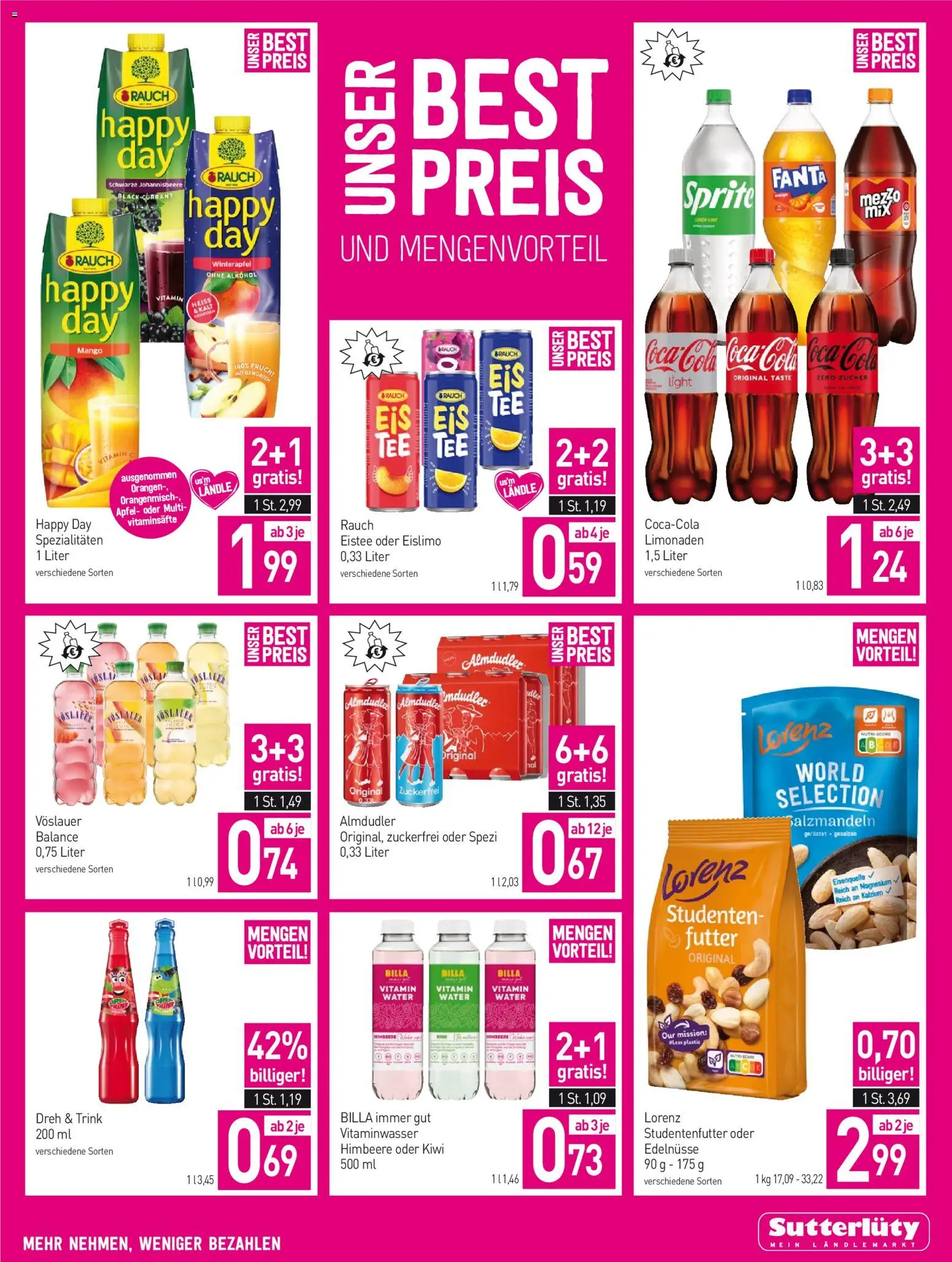 Sutterlüty Flugblatt gültig ab 08.10.2026 | Seite: 19 | Produkte: Zucker, Himbeere, Orangen, Geröstet