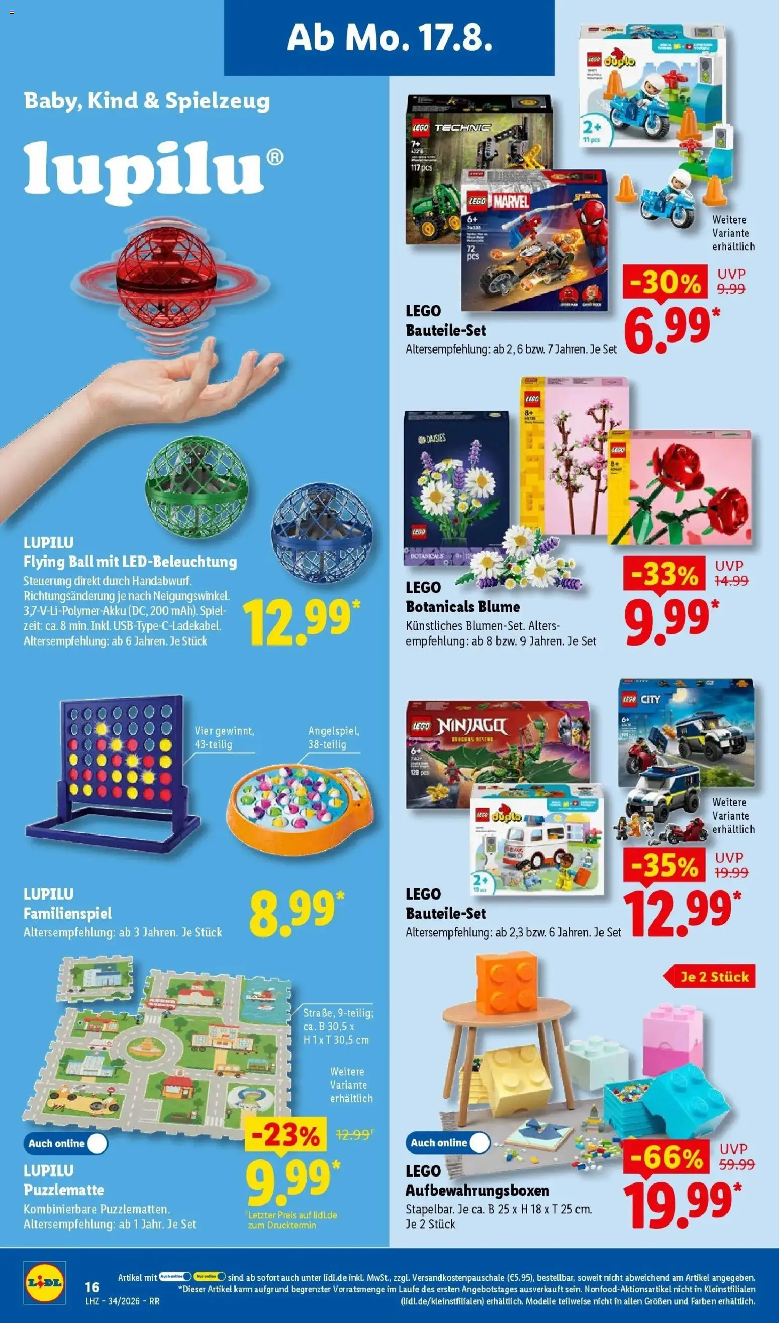 Lidl Prospekt Hagen (ab 17.08.2026) zum Blättern » Angebote | Seite: 34 | Produkte: Spiel