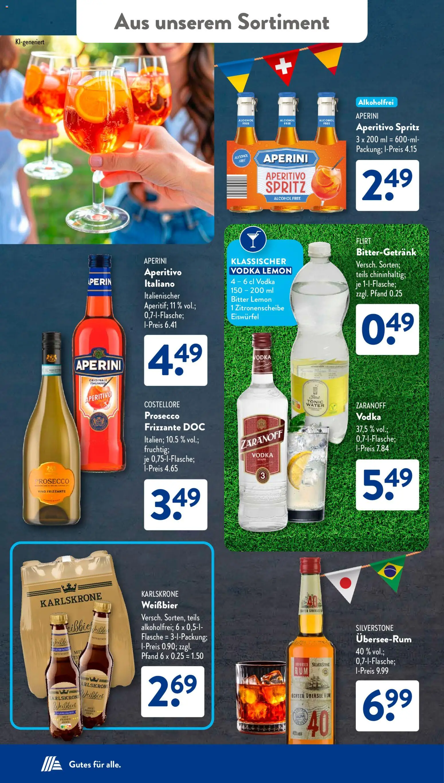 Aldi Süd Prospekt – gültig ab 08.06.2026 | Seite: 20 | Produkte: Weißbier, Rum, Prosecco, Vodka