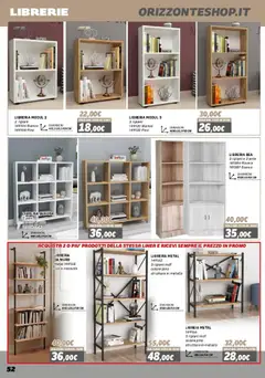 Anteprima del volantino Orizzonte Mobile catalogo valido a partire dal 16.01.2026 | Pagina: 52 | Prodotti: Libreria