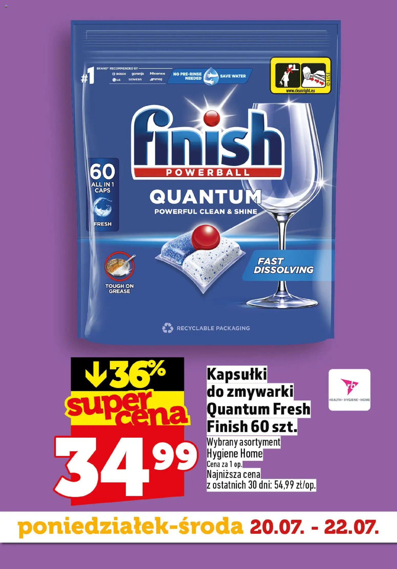 Topaz gazetka - Superstart tygodnia od 20.07.2026 | Strona: 7 | Produkty: Finish
