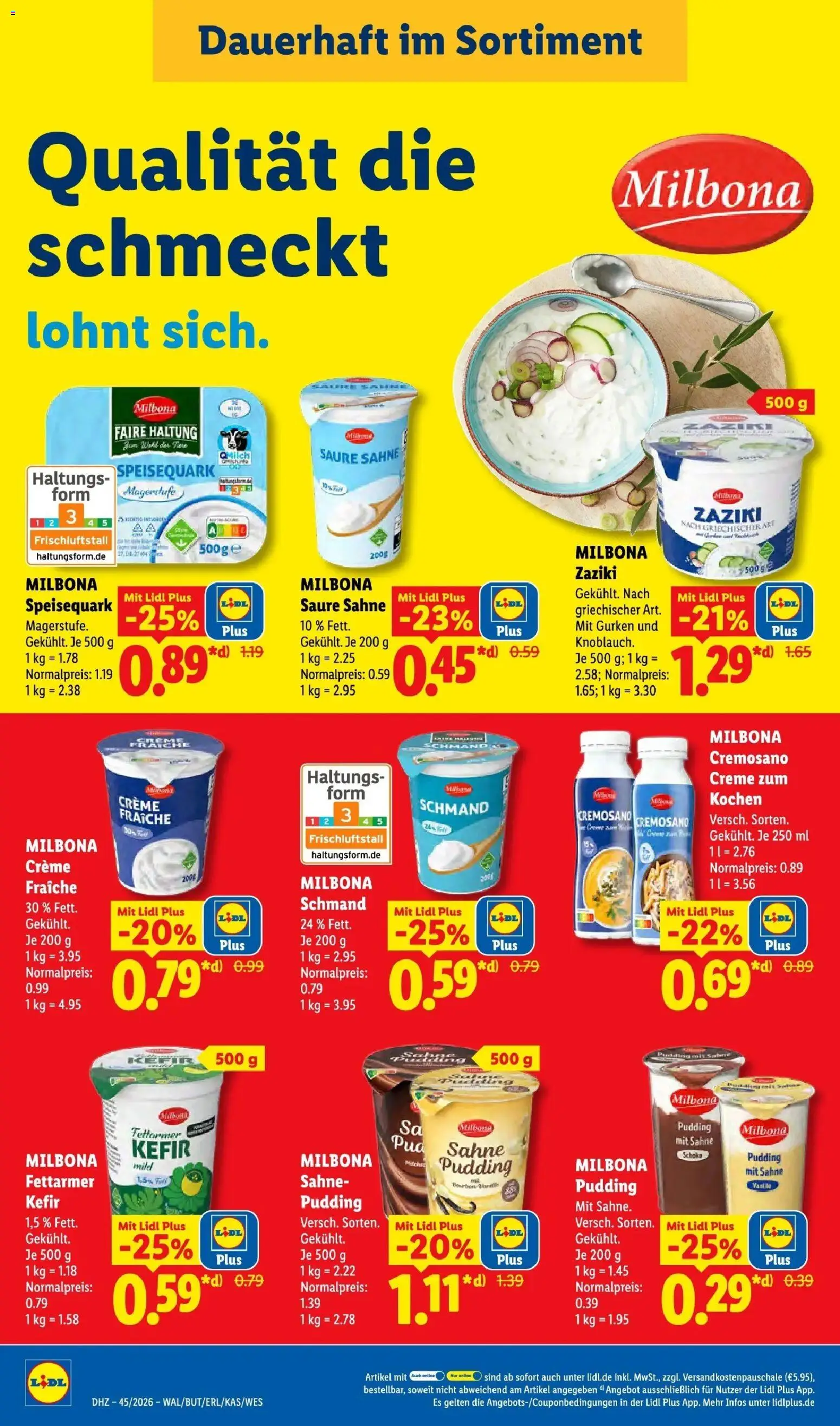 Lidl Prospekt Weikersheim (ab 02.11.2026) zum Blättern » Angebote | Seite: 32 | Produkte: Quark, Creme, Vanille, Bourbon