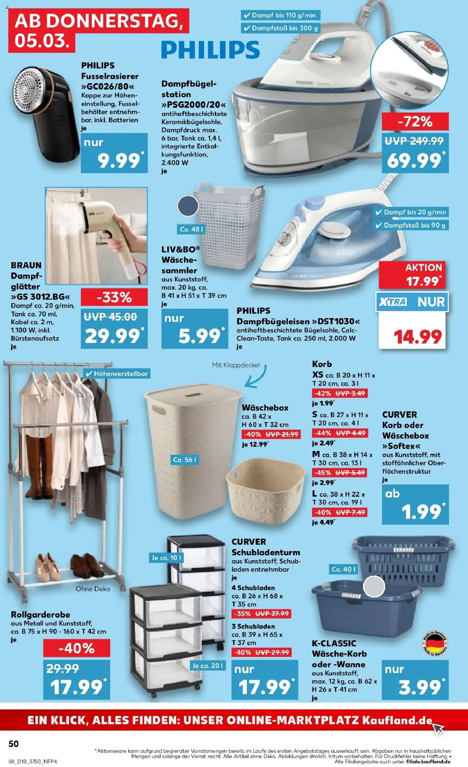 Kaufland Prospekt Lutherstadt Wittenberg	 – gültig ab 02.03.2026 | Seite: 62 | Produkte: Philips, Batterien, Korb, Kappe