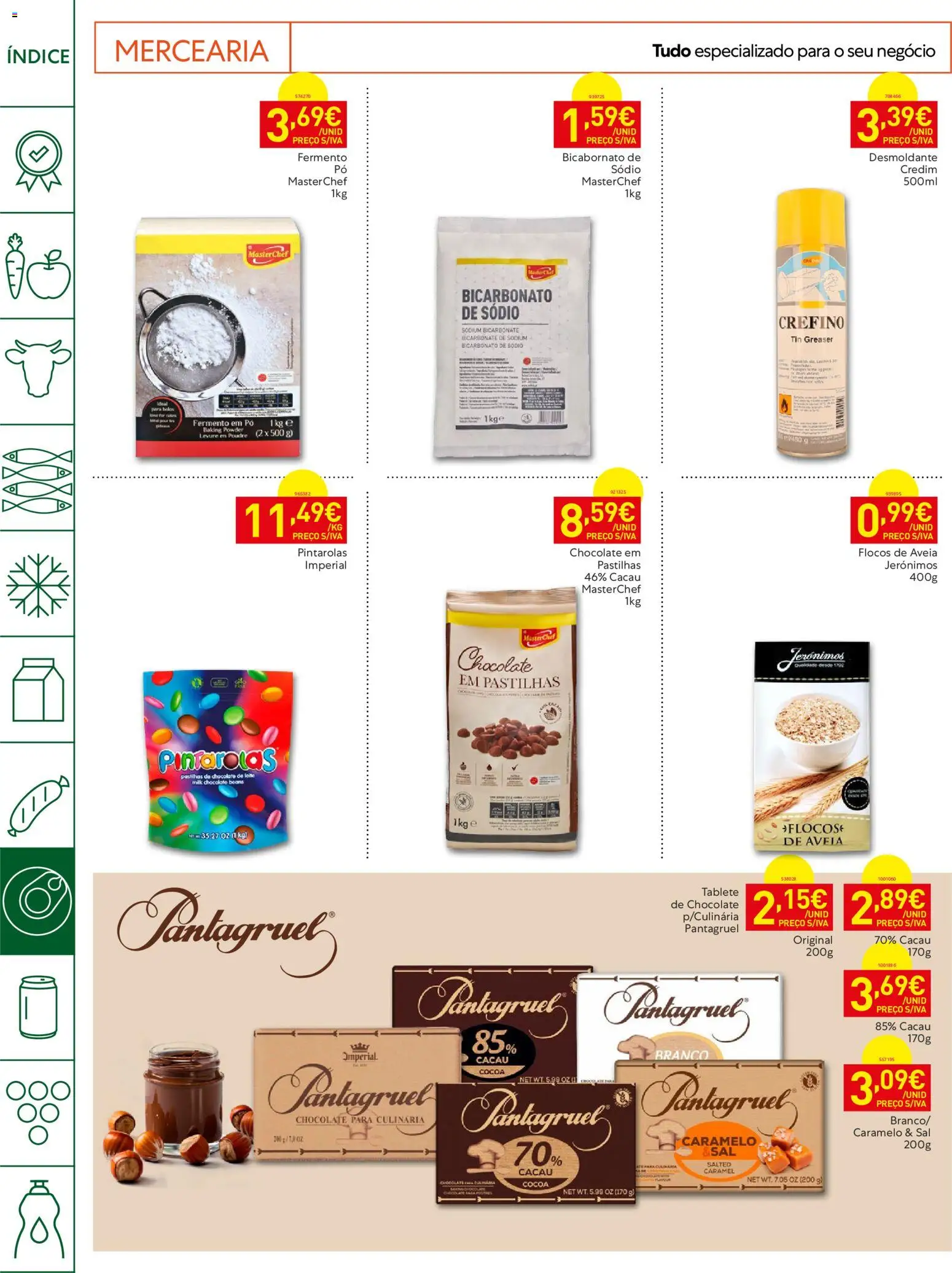 Recheio Horeca │ válido de 01/09/2026 | Página: 16 | Produtos: Aveia, Chocolate para culinária, Mercearia, Chocolate