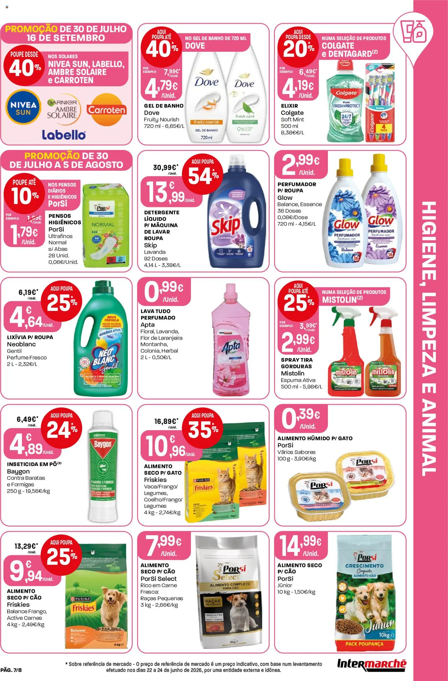 Intermarché Folheto Mini │ válido de 30/07/2026 | Página: 7 | Produtos: Perfume, Inseticida, Gel de banho, Carne