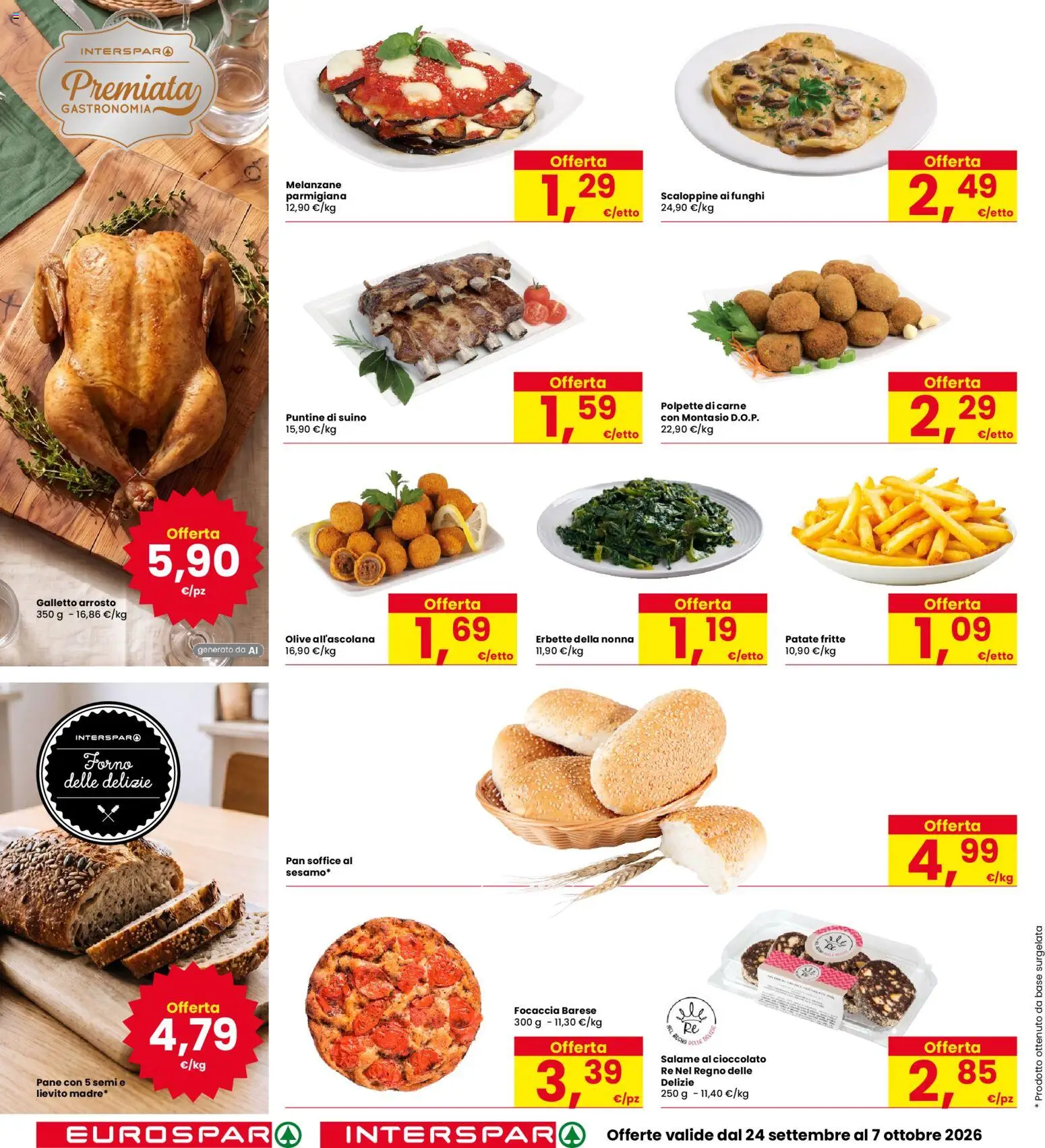 Volantino Eurospar del 24/09/2026 | Pagina: 12 | Prodotti: Arrosto, Olive, Funghi, Lievito