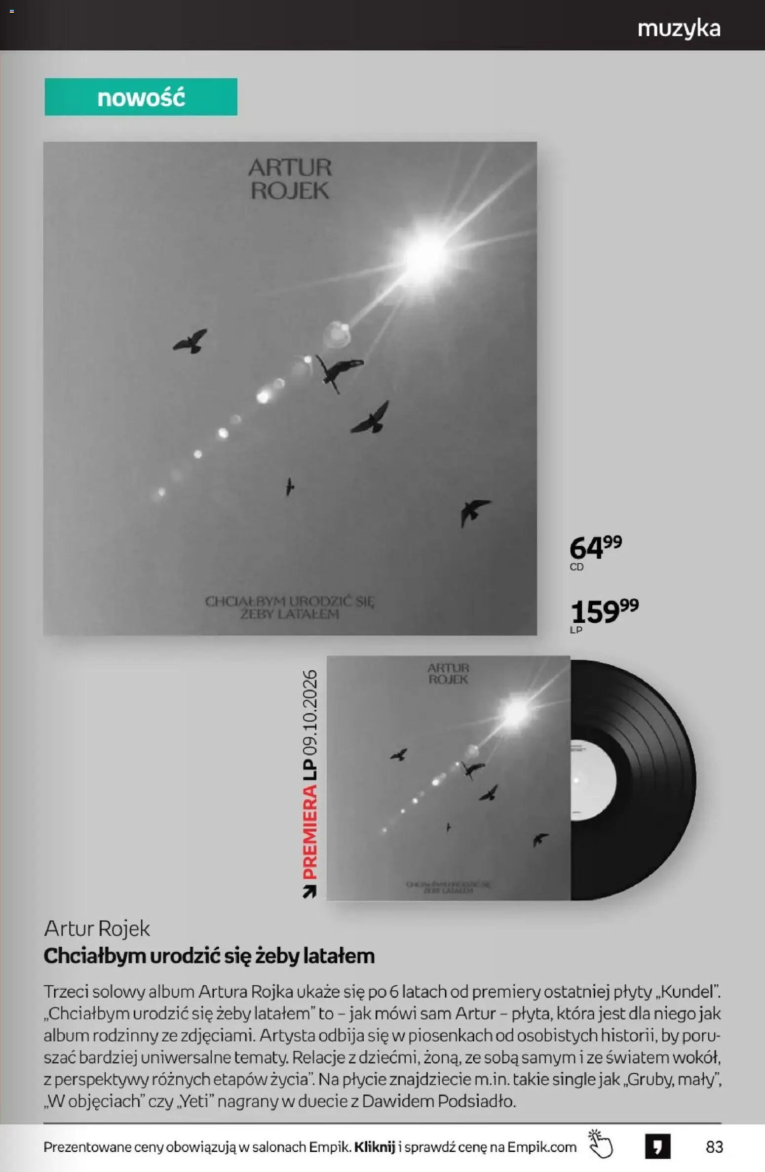 Empik promocje od 23.09.2026 | Strona: 83 | Produkty: Plyty