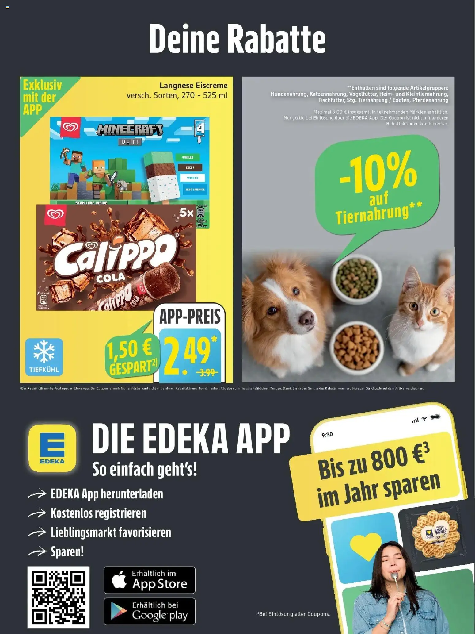 Edeka Prospekt Hamburg (ab 10.08.2026) » Angebote Online | Seite: 6 | Produkte: Langnese, Cola, Eiscreme, Vanille
