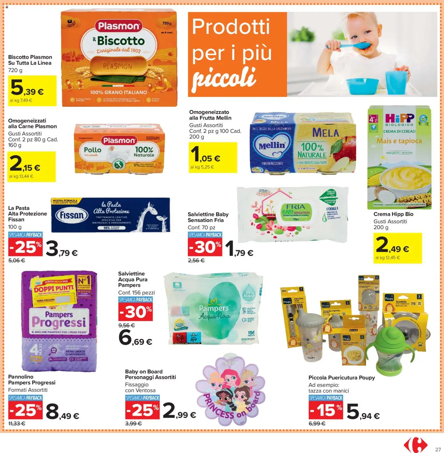 Volantino Carrefour del 13/07/2026 | Pagina: 27 | Prodotti: Crema, Frutta, Latte, Grappa