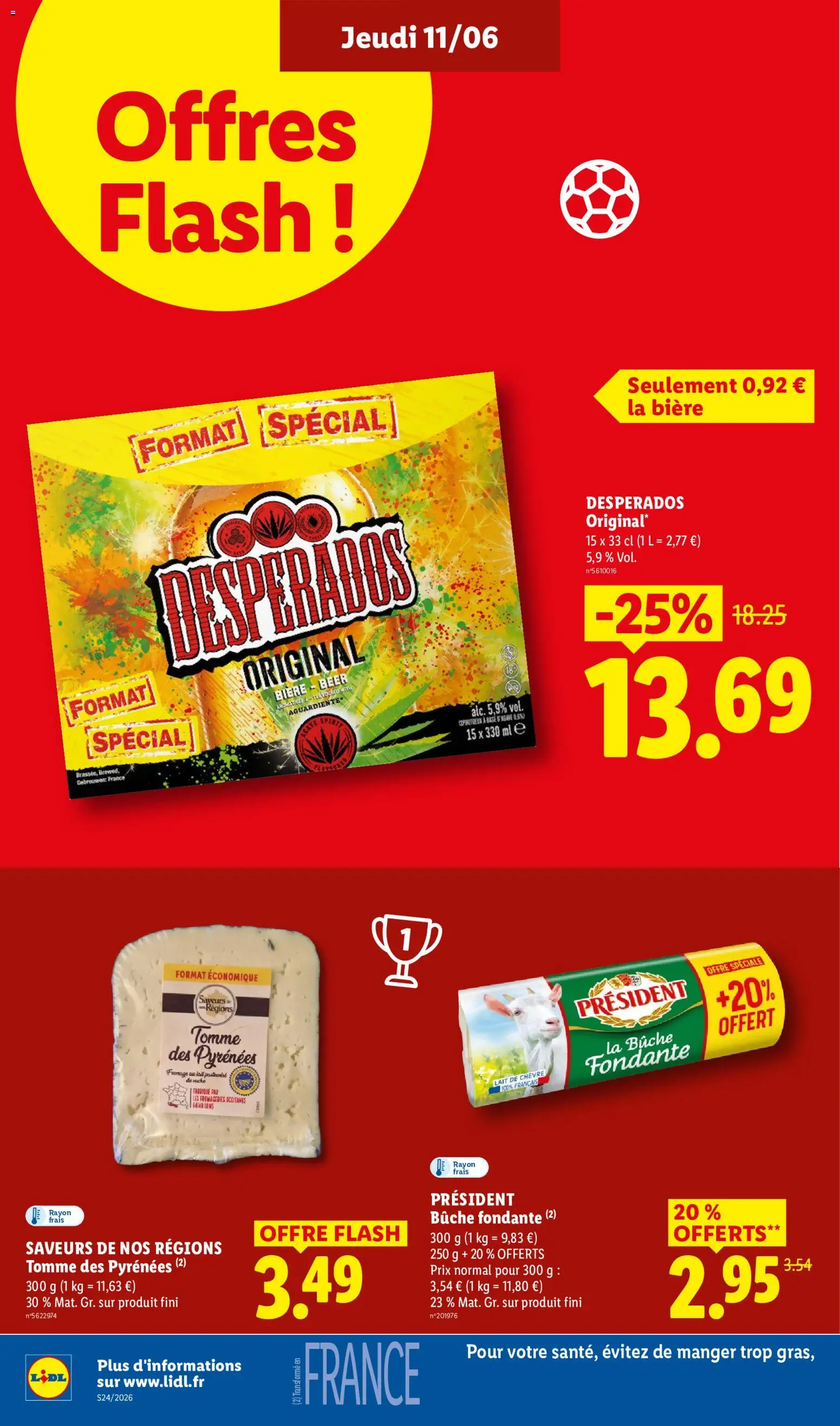 {H1} | Page: 14 | Produits: Desperados, Lait, Fromage, Bière