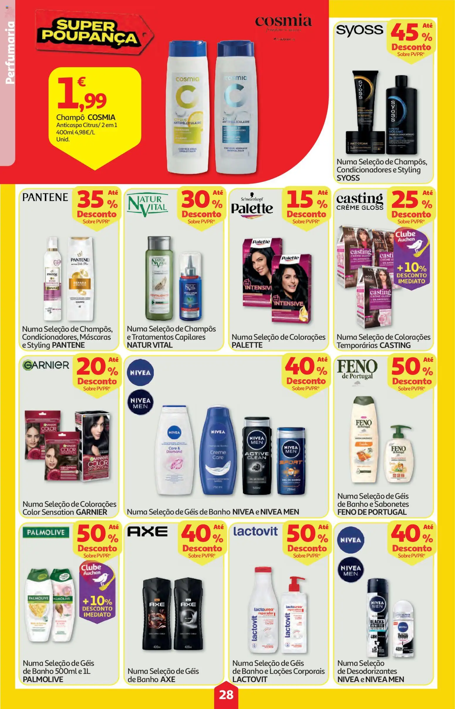 Auchan folheto │ válido de 07.05.2026 | Página: 28 | Produtos: Gloss, Casting creme gloss, Banho, Creme