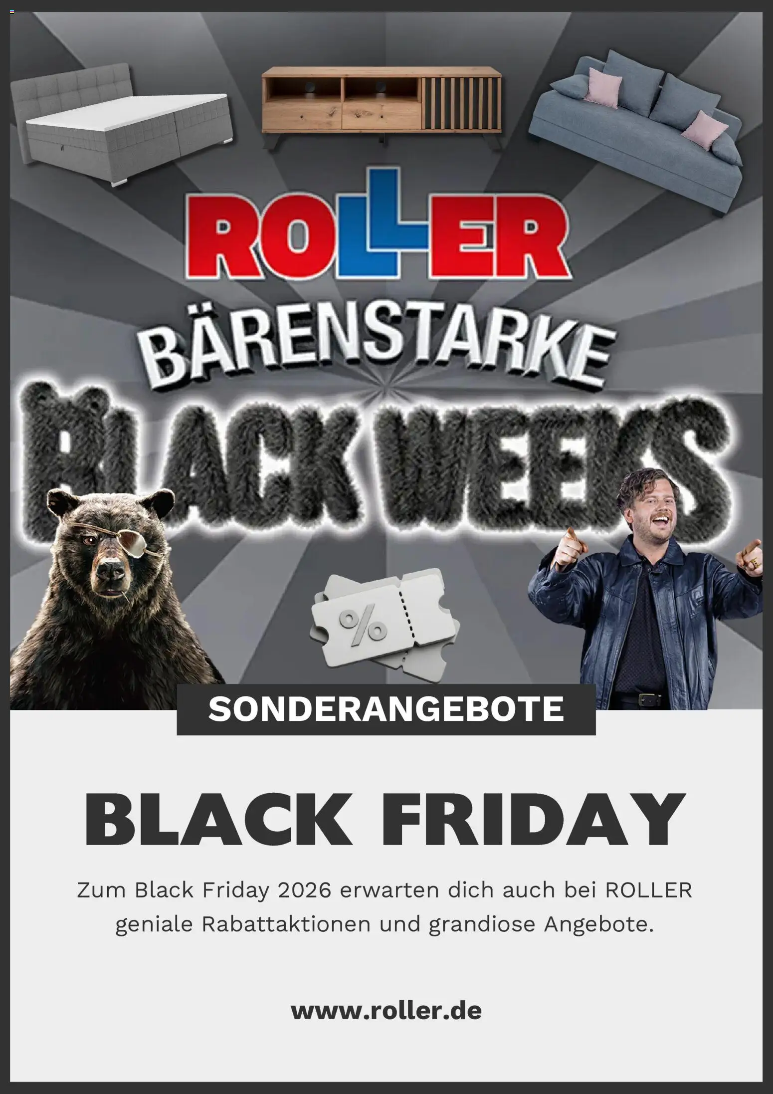 Roller Black Friday Ankündigung – gültig ab 15.10.2026 | Seite: 1