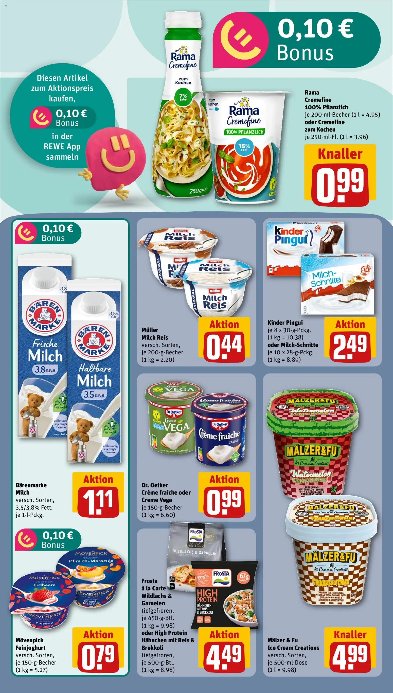 Rewe Prospekt – gültig ab 17.08.2026 | Seite: 12 | Produkte: Hahnchen, Creme, Pfirsich, Reis