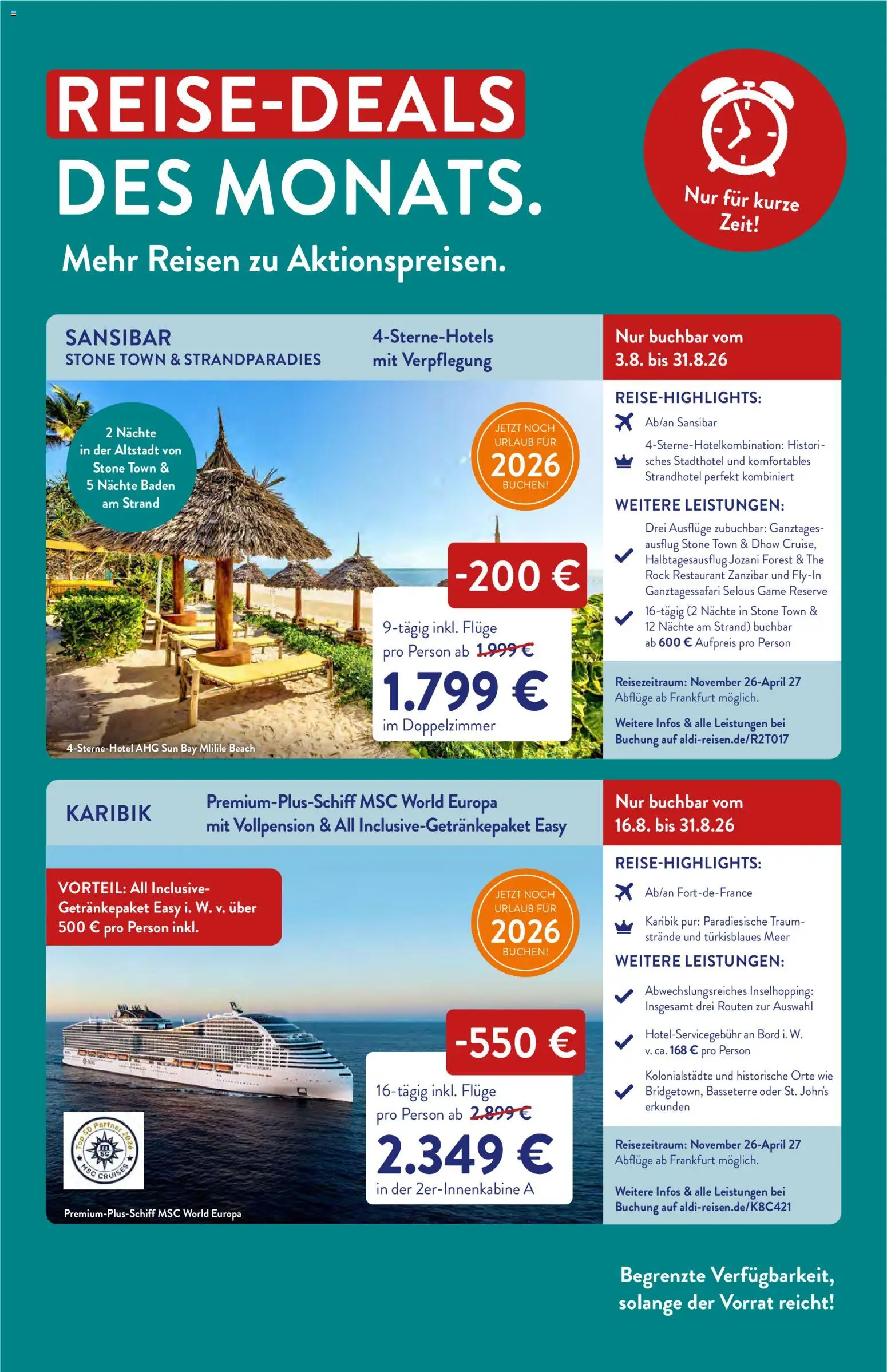 Aldi Reisen Prospekt – gültig ab 01.08.2026 | Seite: 3