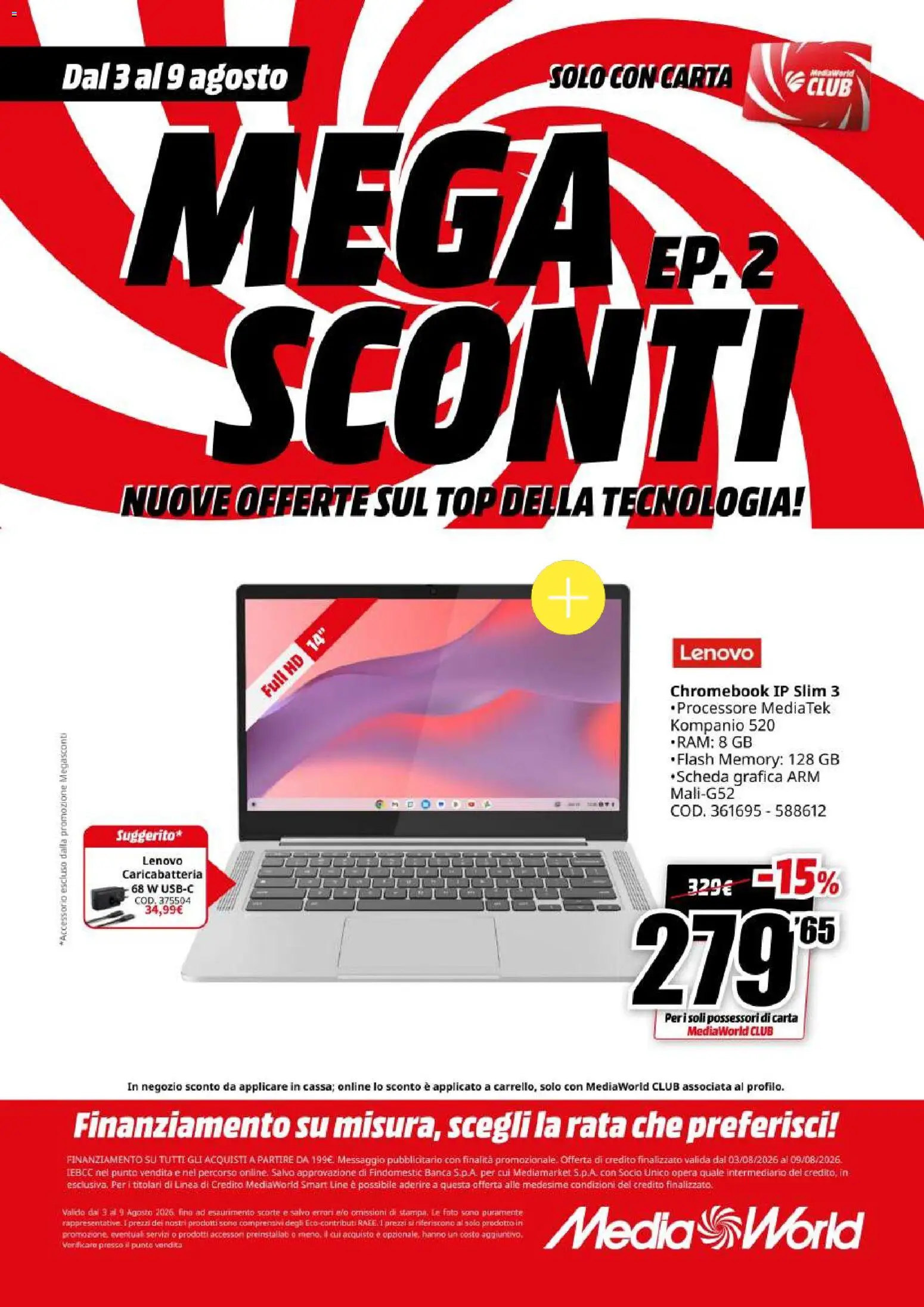 Volantino Media World del 03/08/2026 | Pagina: 19