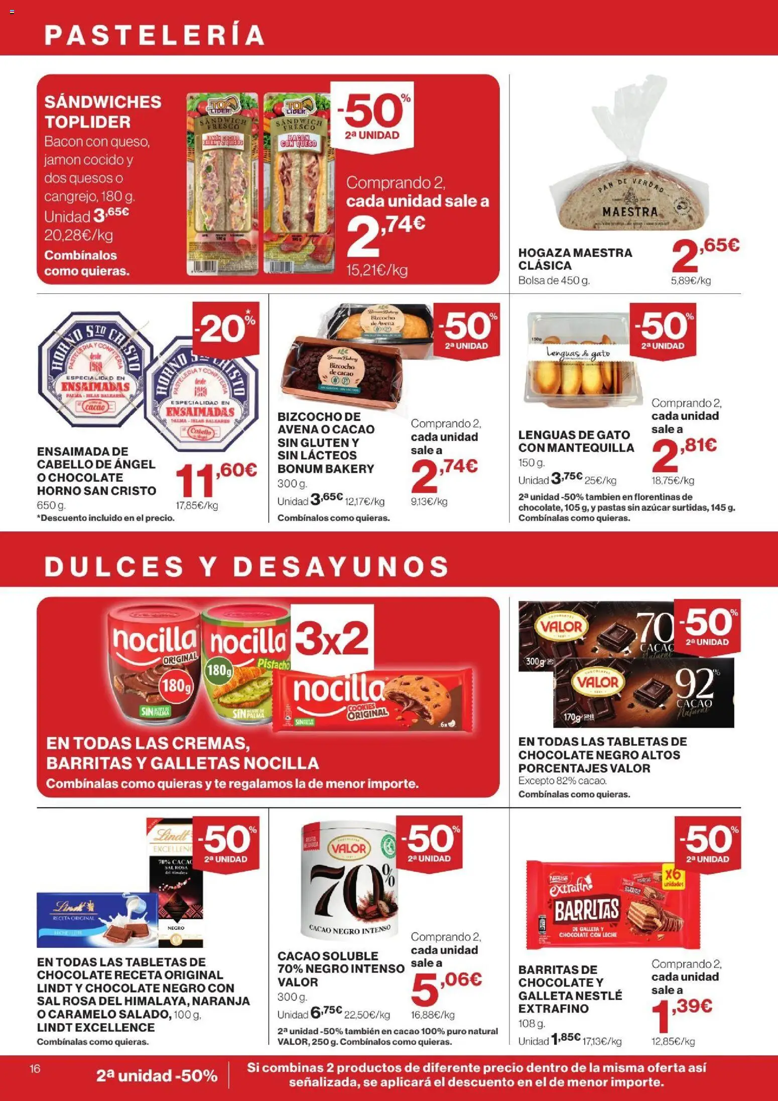 Hipercor catálogo │ válido desde el 10/09/2026 | Página: 16 | Productos: Queso, Chocolate con leche, Dulces, Mantequilla