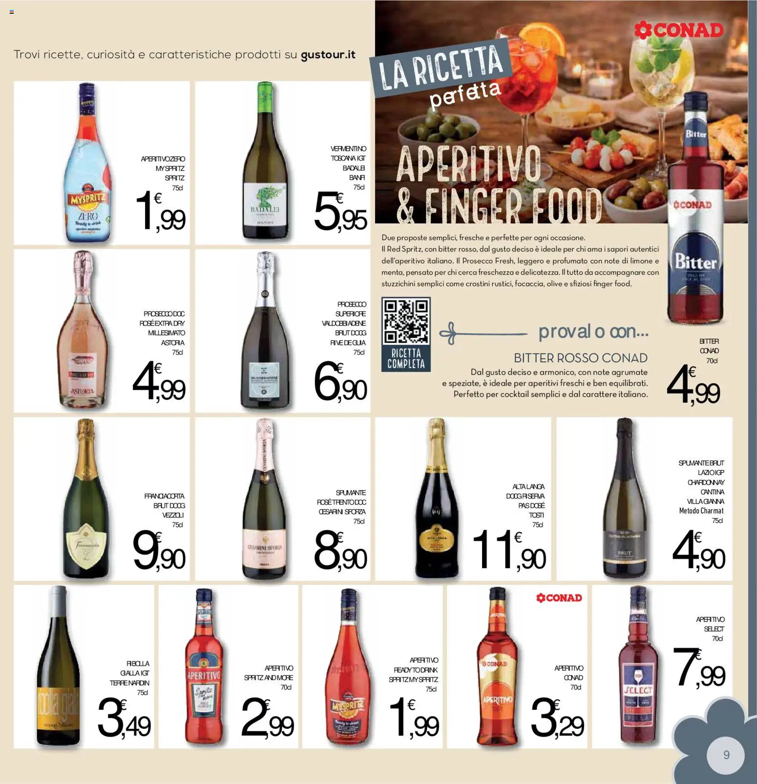 Volantino Conad del 15/07/2026 | Pagina: 9 | Prodotti: Limone, Olive, Spumante, Aperitivo