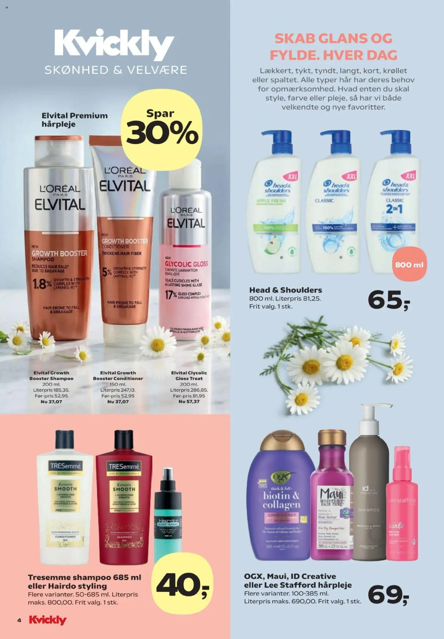 Kvickly tilbudsavis – gyldig fra 22.05.2026 | Side: 4 | Produkter: Shampoo, Skab, Collagen