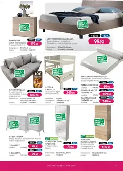 Anteprima del volantino CFadda volantino valido a partire dal 30/07/2026 | Pagina: 15 | Prodotti: Scarpiera, Letto, Cassettiera, Divano