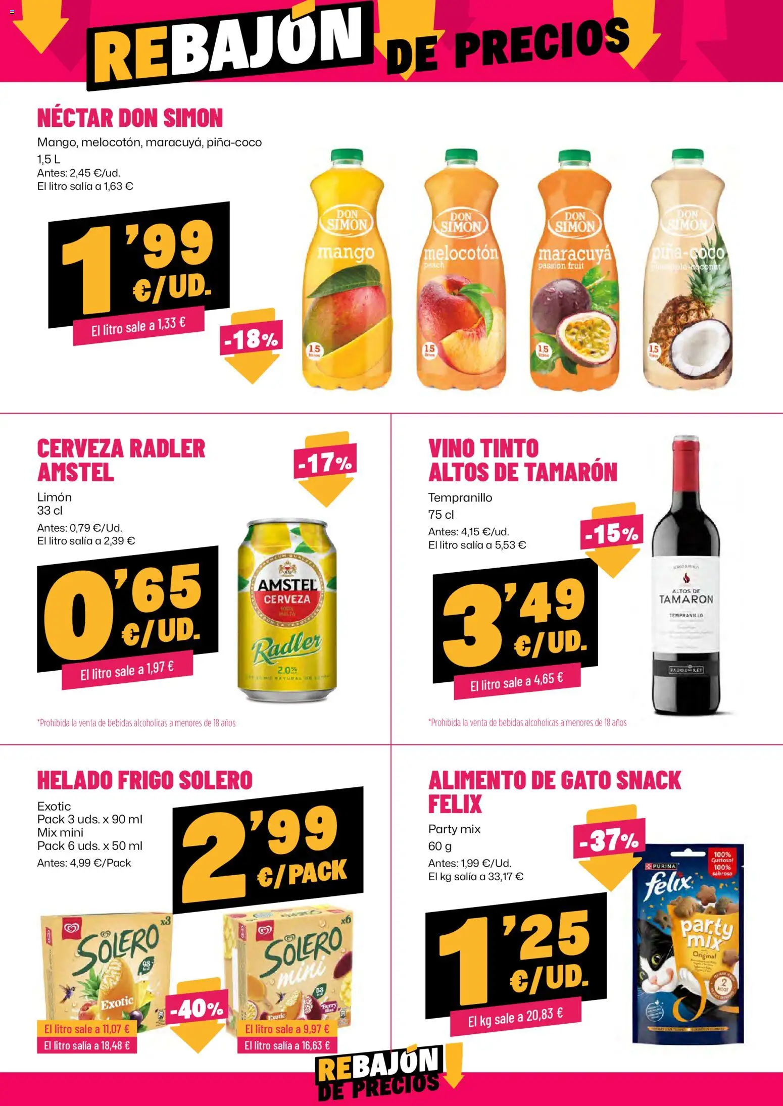 AhorraMas folleto │ válido desde el 16.04.2026 | Página: 16 | Productos: Vino, Cerveza, Helado, Néctar