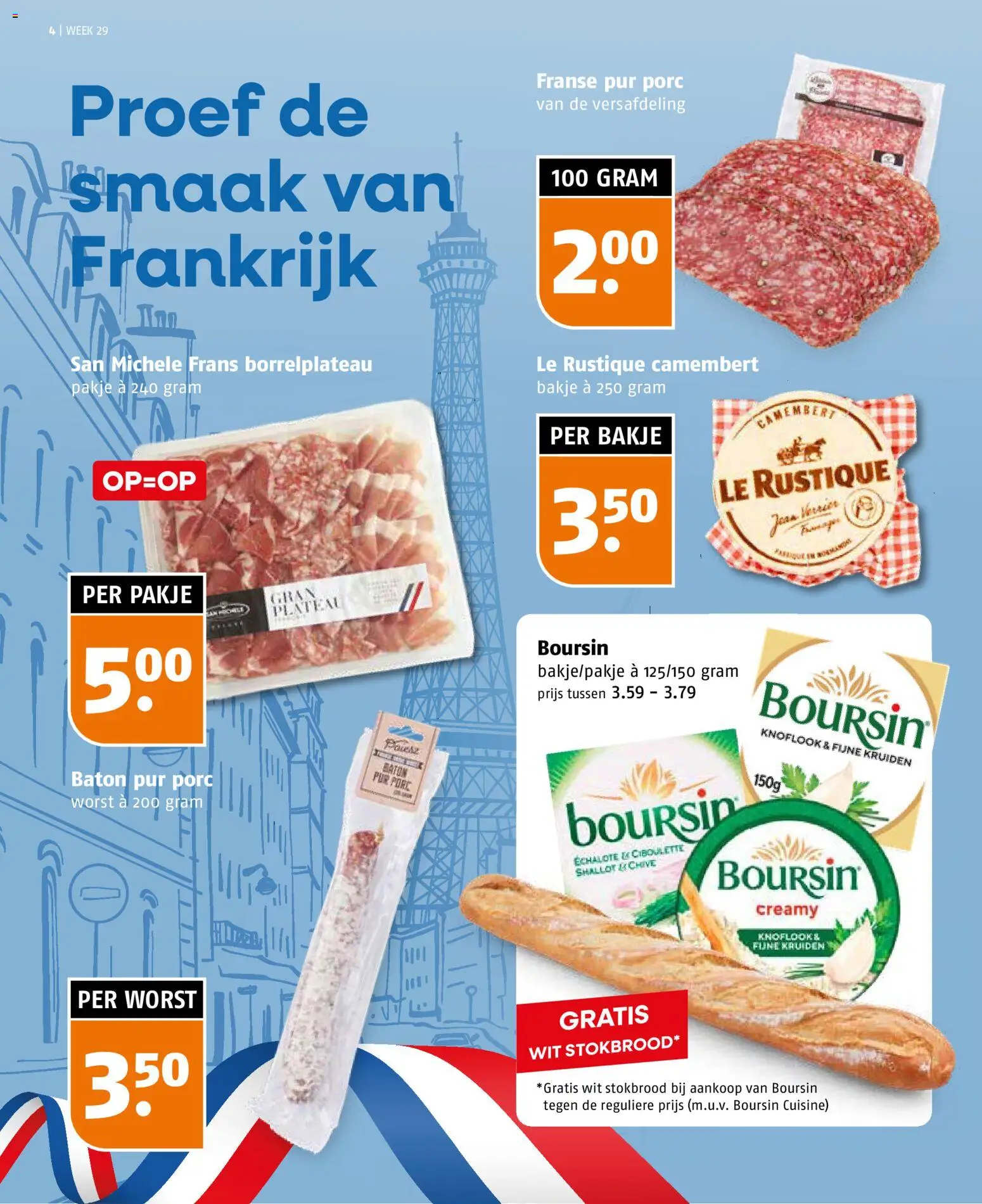 {H1} | Pagina: 4 | Producten: Worst, Stokbrood, Platen, Knoflook