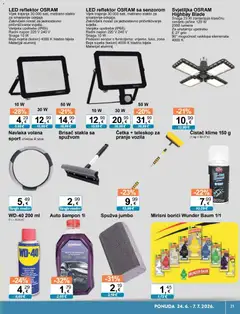 KTC Katalog tehnike i posuđa - Pregled kataloga iz trgovine KTC, vrijedi od 24.06.2026 | Stranica: 21 | Proizvodi: Svjetiljka, Spužva, Šampon, Reflektor