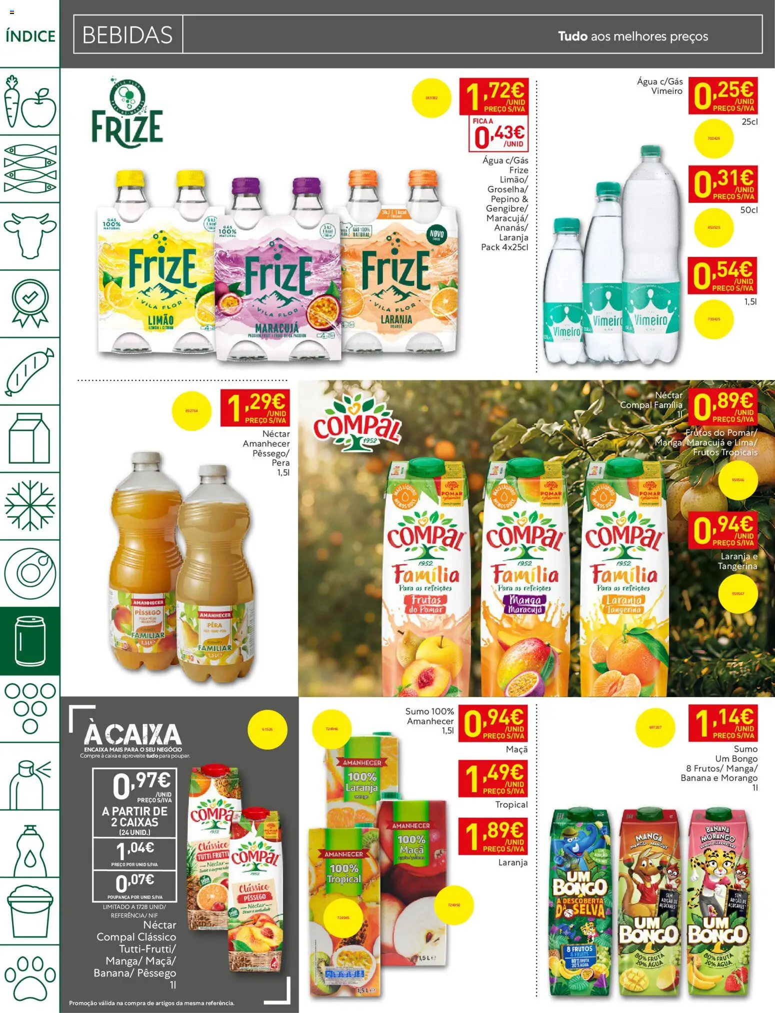 Recheio folheto │ válido de 09.06.2026 | Página: 24 | Produtos: Banana, Caixa, Maça, Sumo