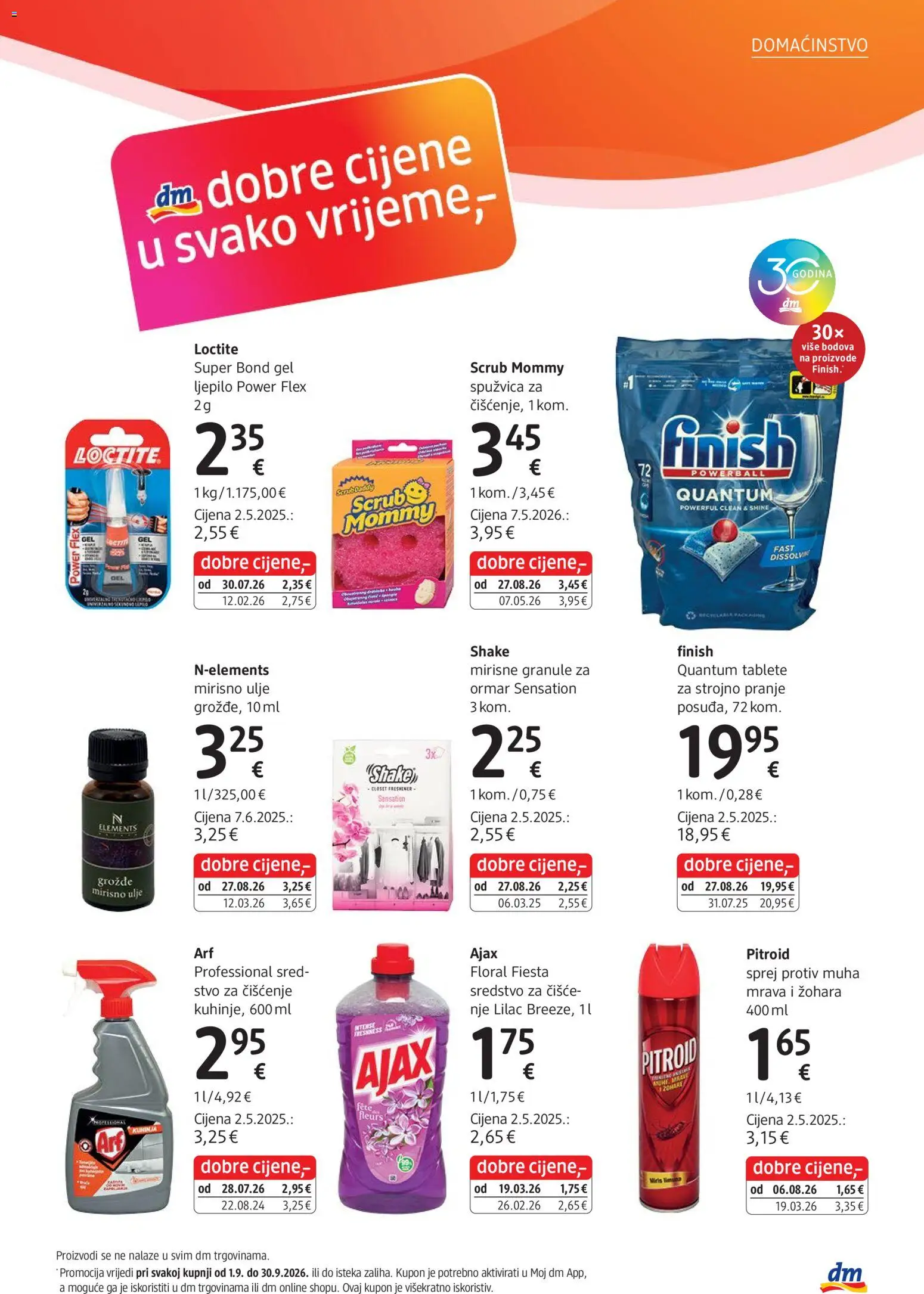 DM katalog | vrijedi od 01.09.2026 | Stranica: 15 | Proizvodi: Ormar, Ulje, Grožđe, Ajax