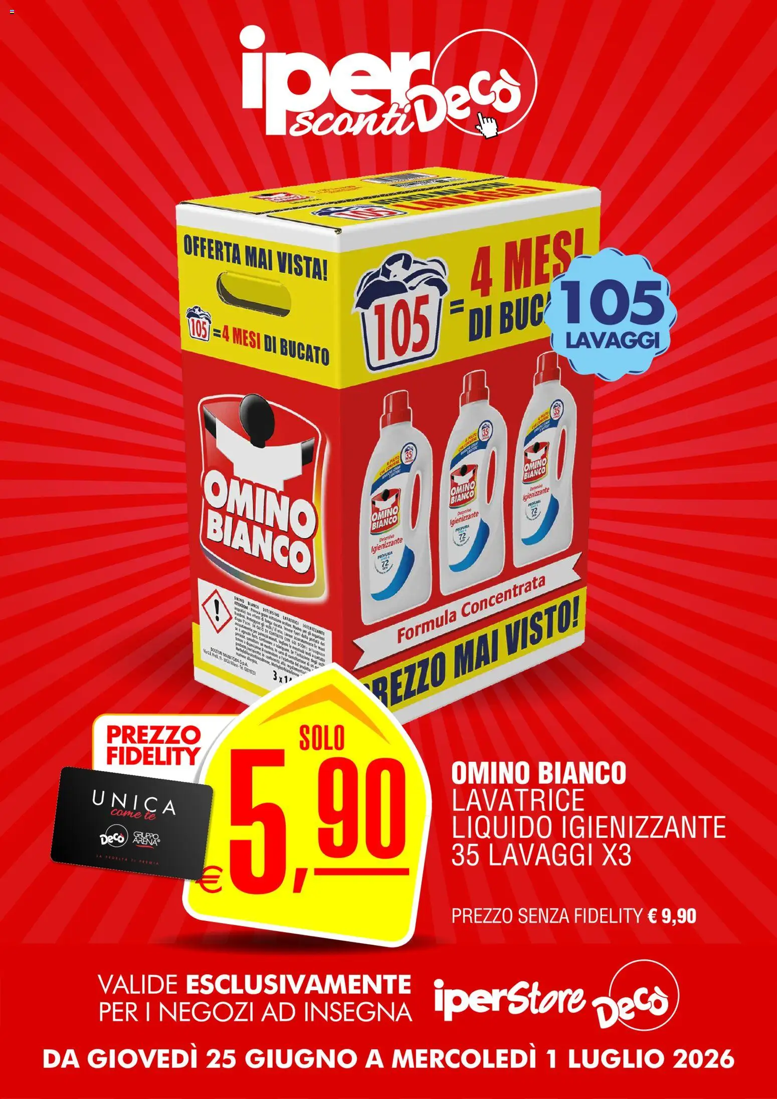Volantino Decò del 25/06/2026 | Pagina: 12 | Prodotti: Tè, Lavatrice