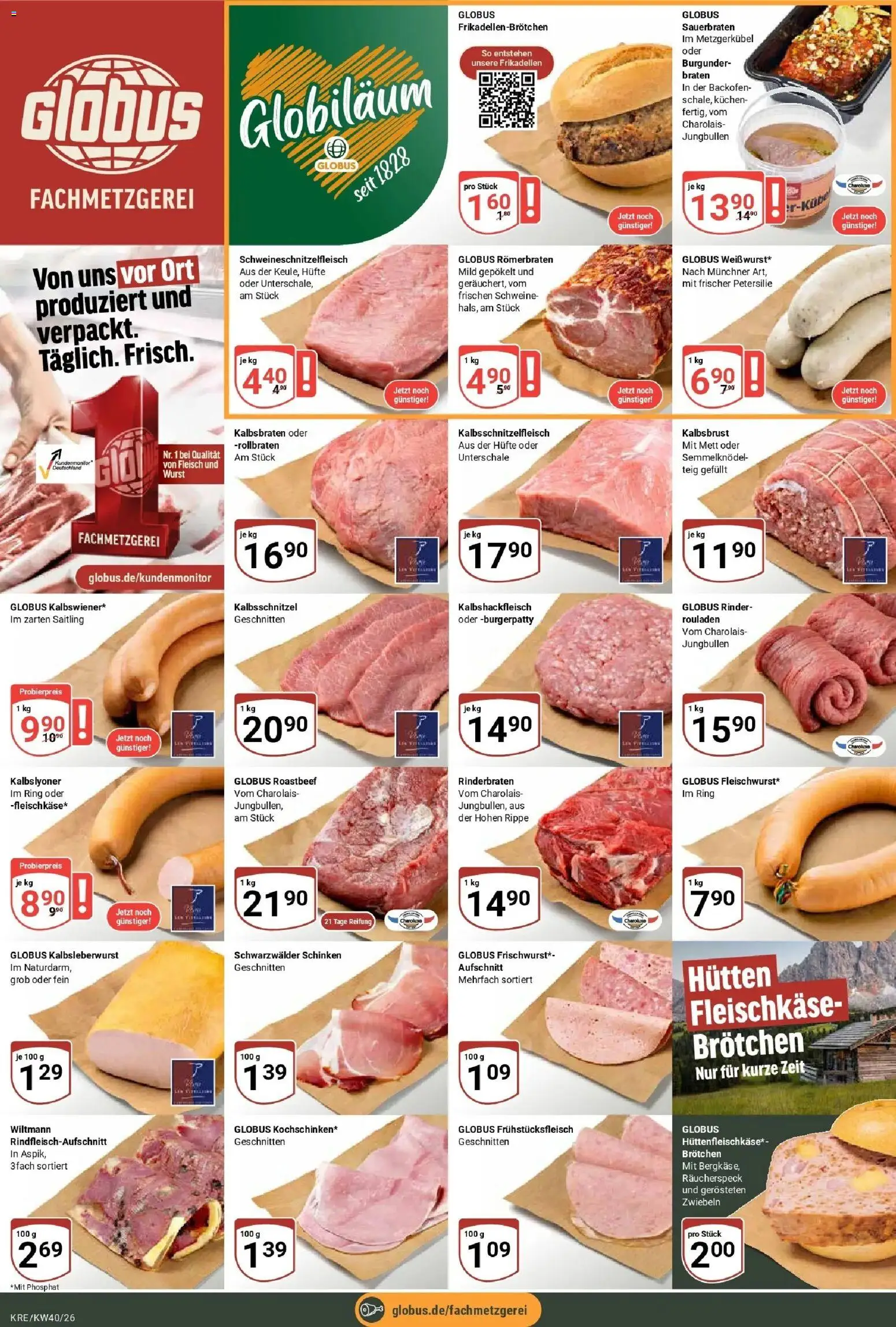 Globus Prospekt Krefeld (ab 28.09.2026) » Angebote online | Seite: 9 | Produkte: Rinderbraten, Roastbeef, Backofen, Schinken