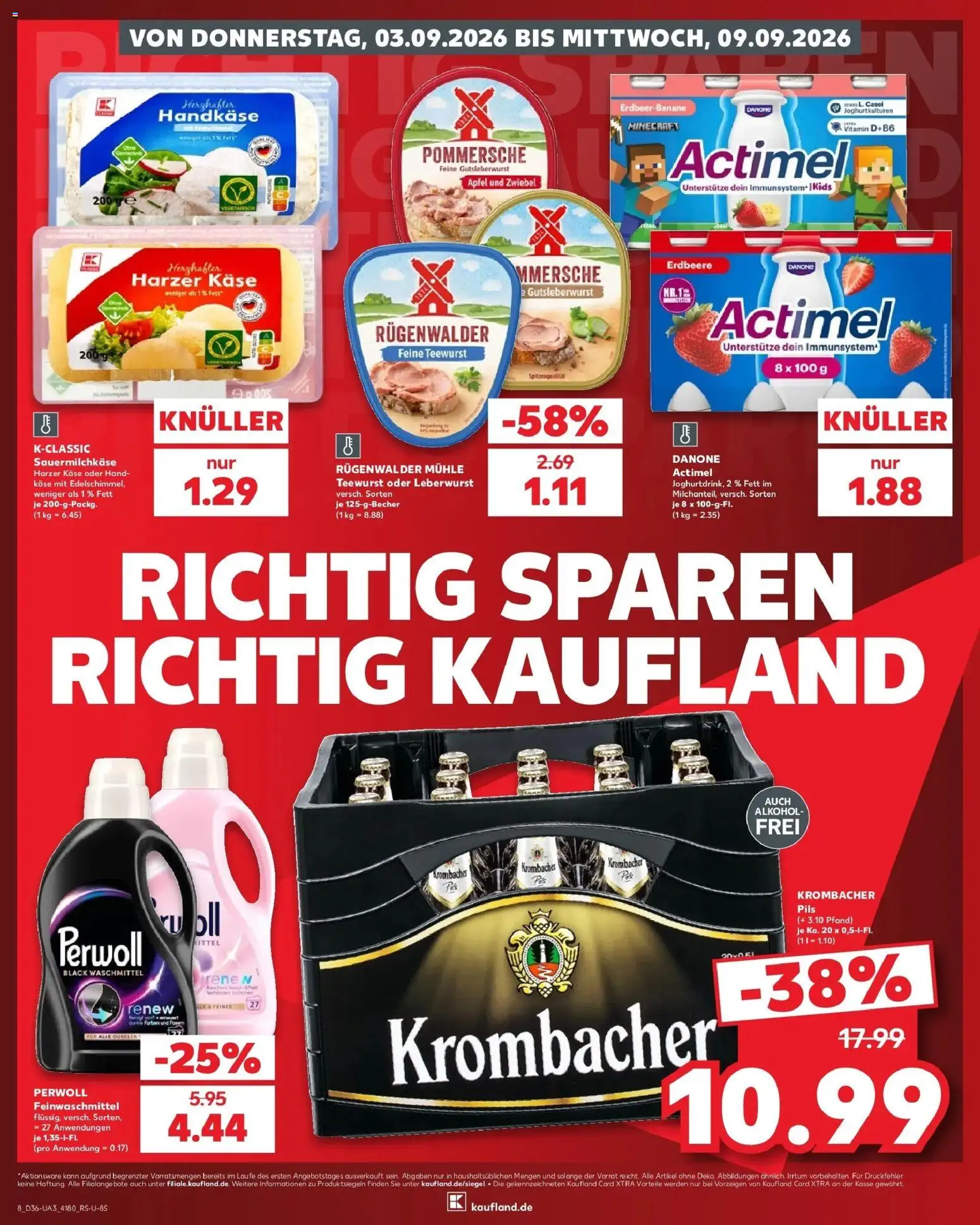 Prospekt Kaufland ab 31.08.2026 » Angebote Online zum Blättern | Seite: 17 | Produkte: Mühle, Pils, Äpfel, Alkohol