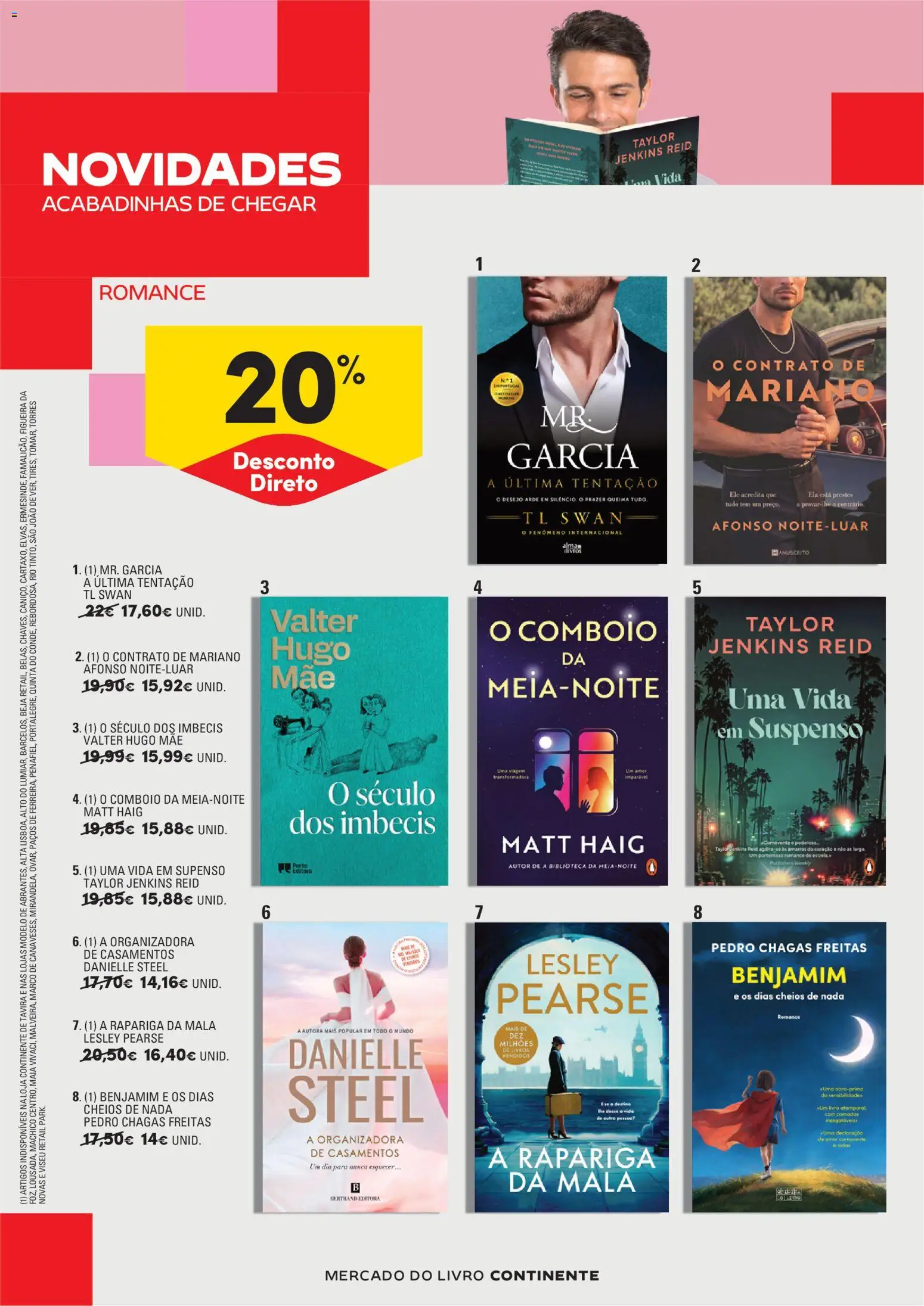 Continente - Feira do Livro  Abre espaço para a distração │ válido de 23/06/2026 | Página: 2 | Produtos: Biblioteca