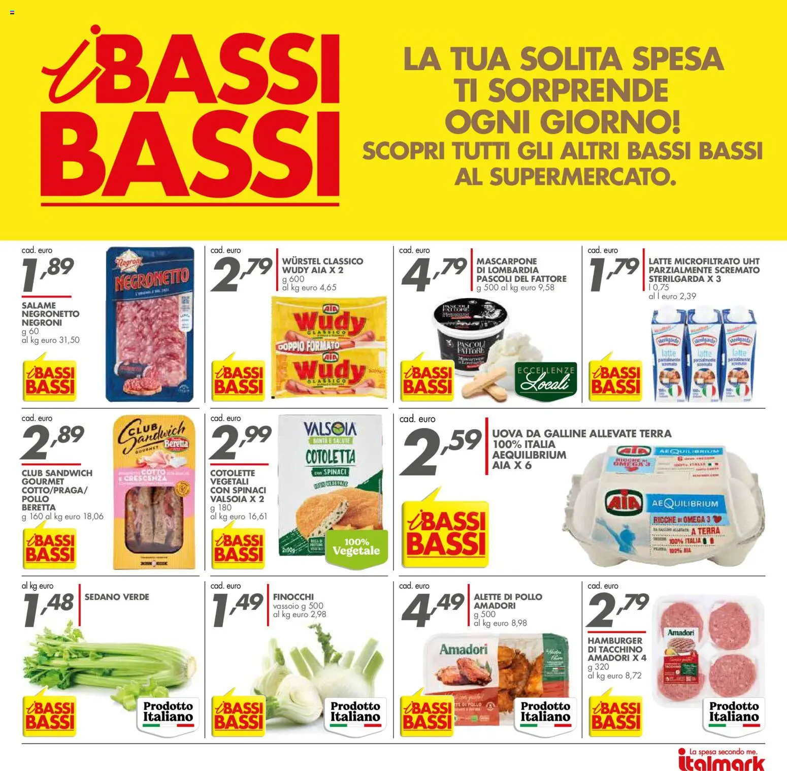 Volantino Italmark del 21/10/2026 | Pagina: 23 | Prodotti: Tè, Latte, Sedano, Terra