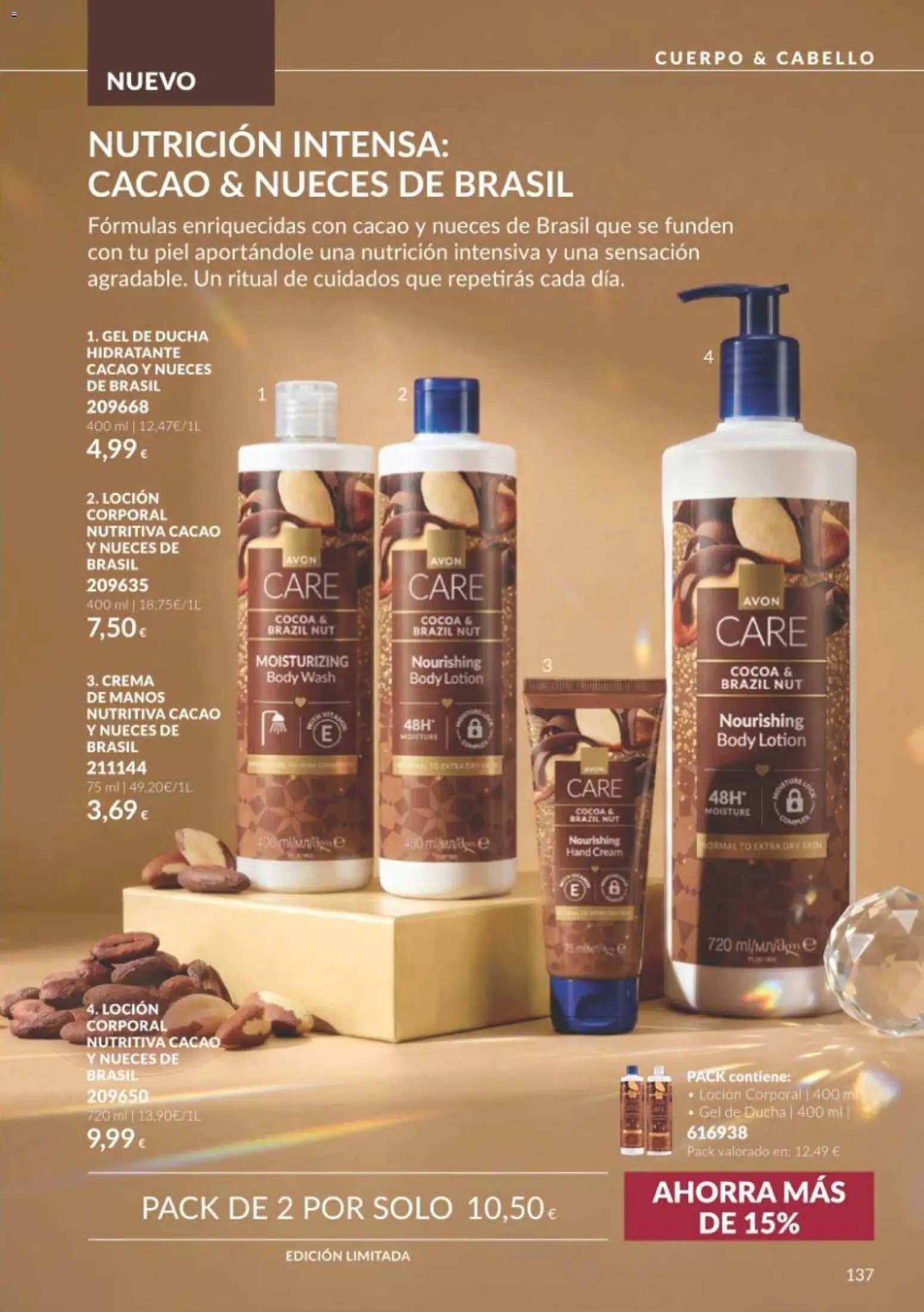 Catálogo AVON Black Friday │ válido desde el 01/11/2026 | Página: 137 | Productos: Gel de ducha, Loción corporal, Crema, Body