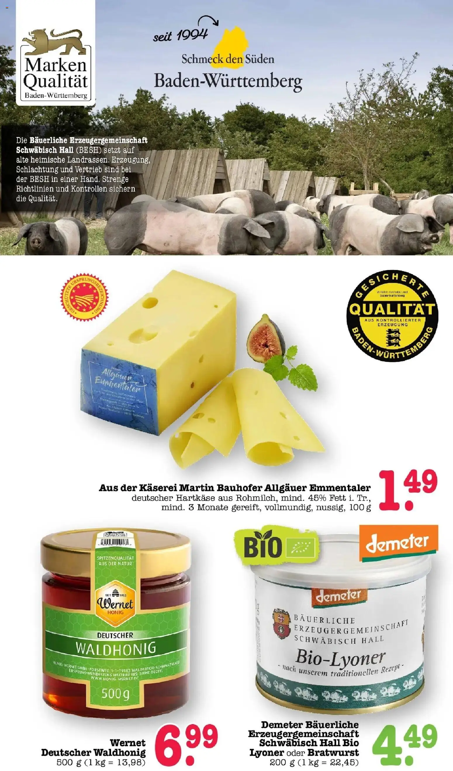 E center Prospekt Achern (ab 19.10.2026) zum Blättern | Seite: 54 | Produkte: Bratwurst
