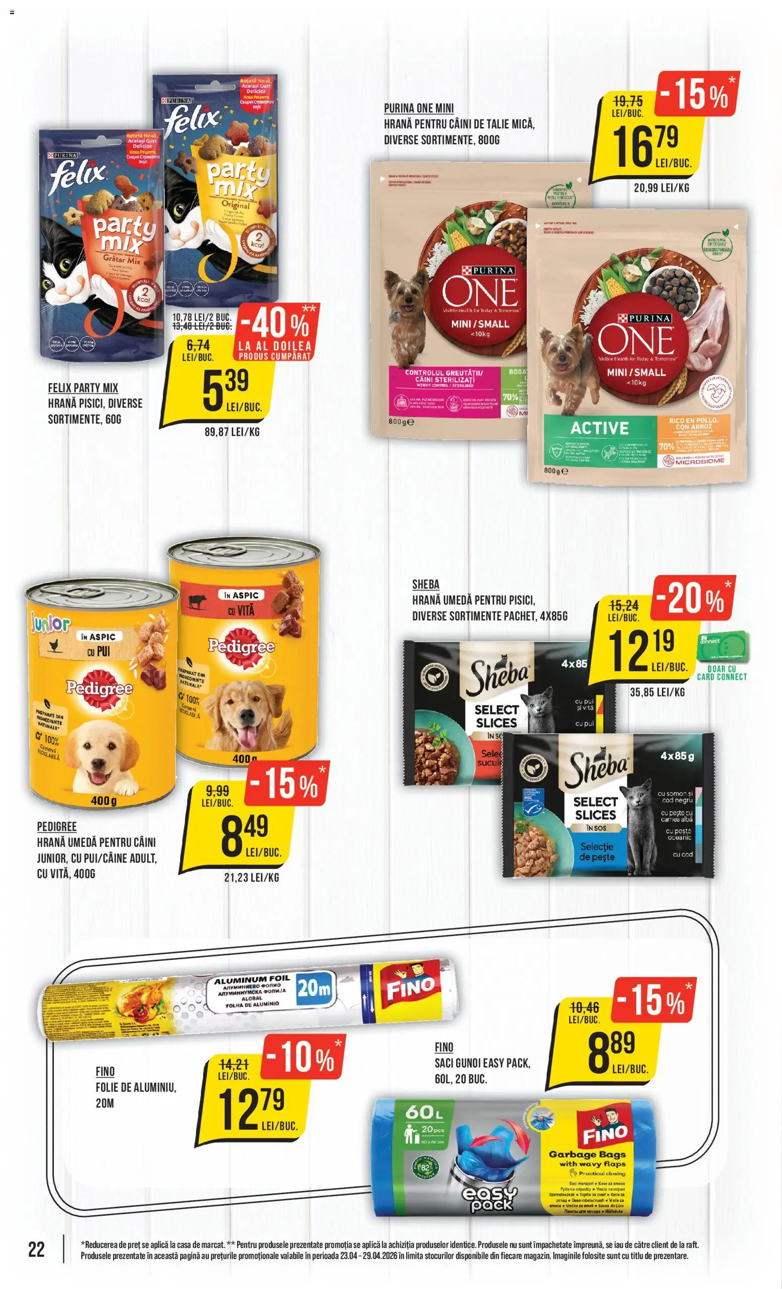 Noul catalog Mega Image – valabil de la 23.04.2026 | Pagină: 22 | Produse: Masaüstü kılıfı, Grătar, Pește, Sos