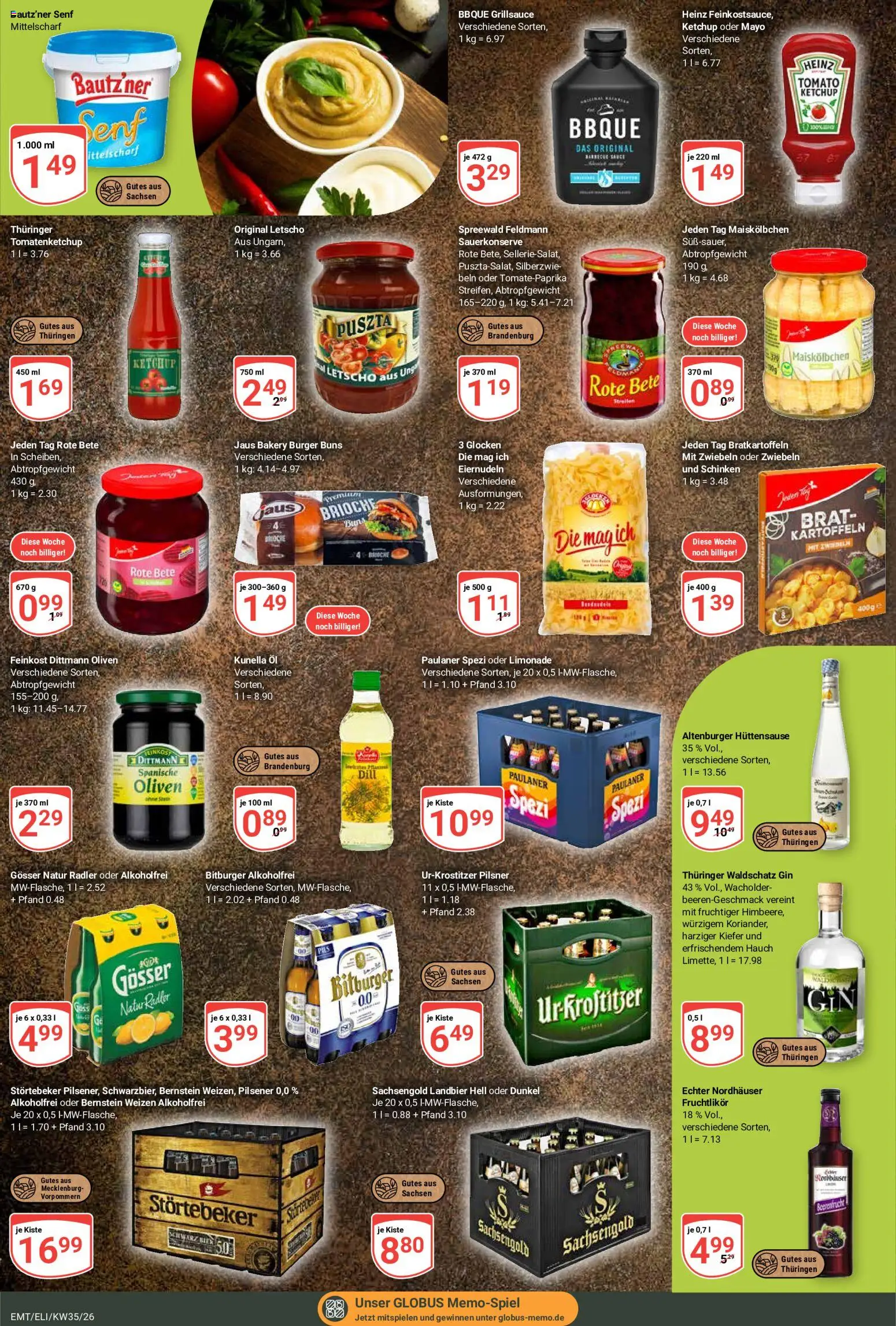 Globus Prospekt Erfurt – gültig ab 24.08.2026 | Seite: 11 | Produkte: Paulaner spezi, Limonade, Radler, Dill