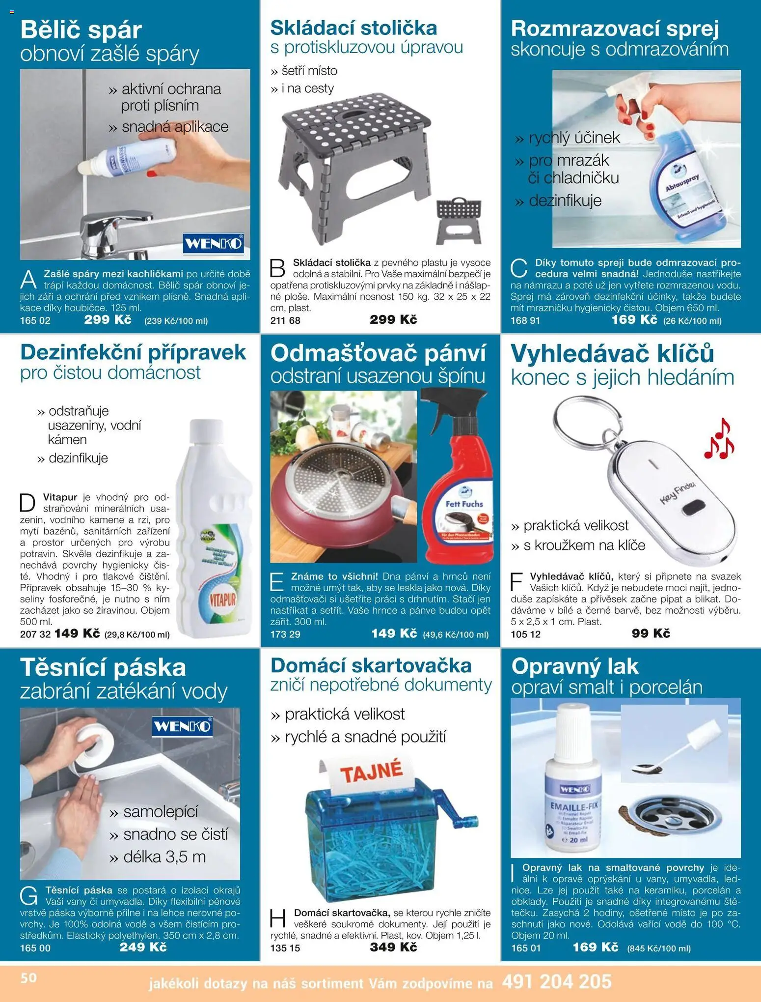 Decodoma katalog Podzim 2026 od 01.09.2026 | Strana: 50 | Produkty: Hrnce, Pánve, Mrazák, Odmašťovač