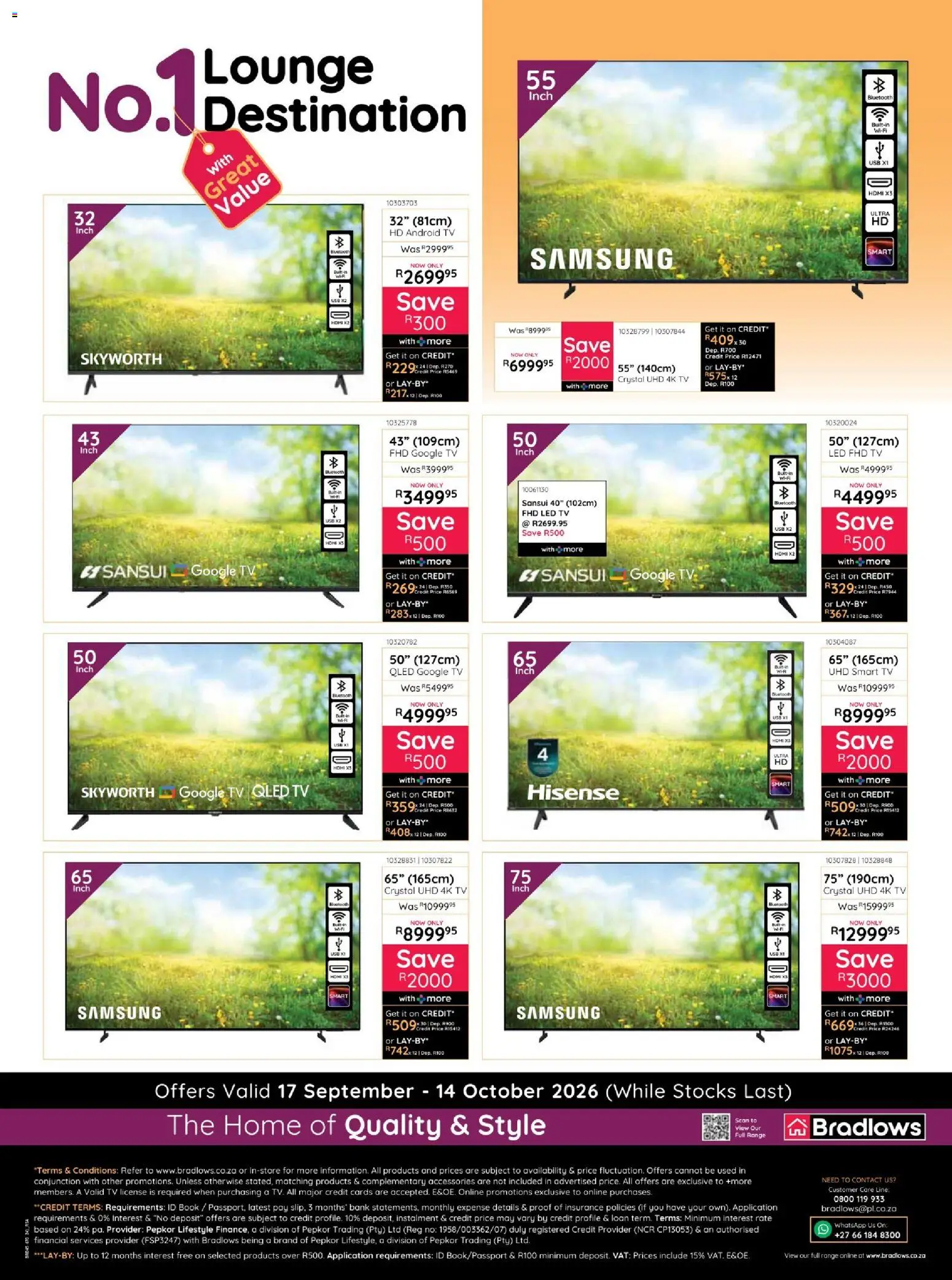 New Bradlows catalogue – valid from 17/09/2026 | Page: 24 | Products: USB, TV