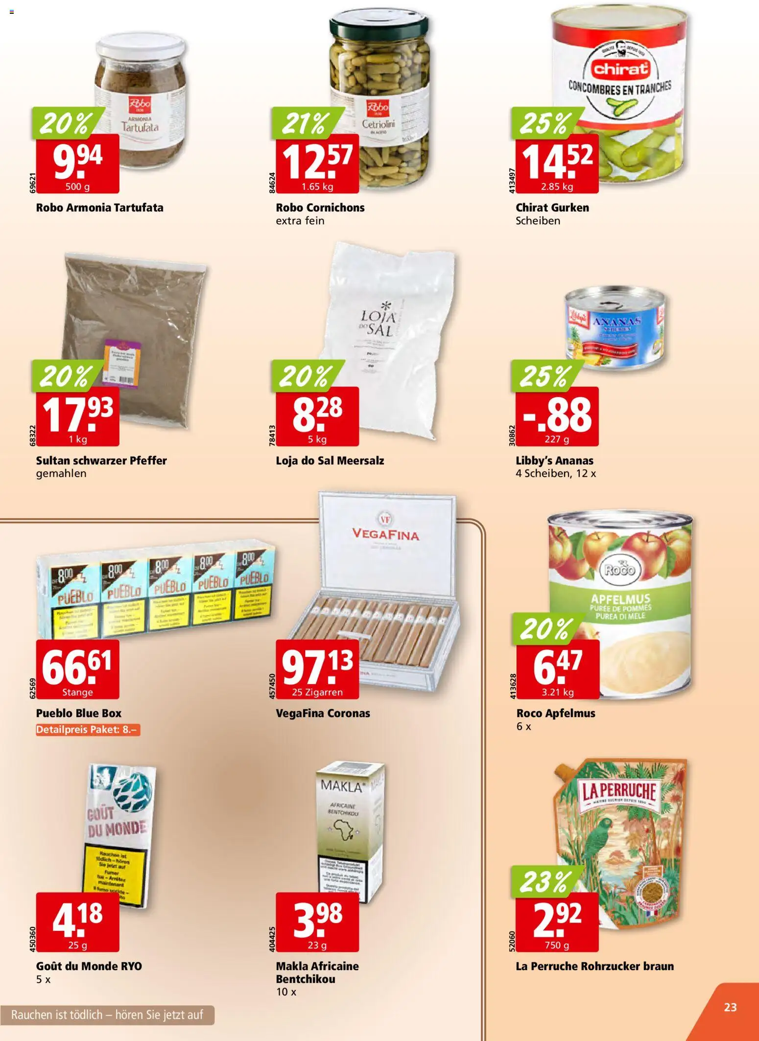 Aligro aktionen – gültig ab 28.09.2026 | Seite: 23 | Produkte: Box, Ananas, Gurken, Pfeffer
